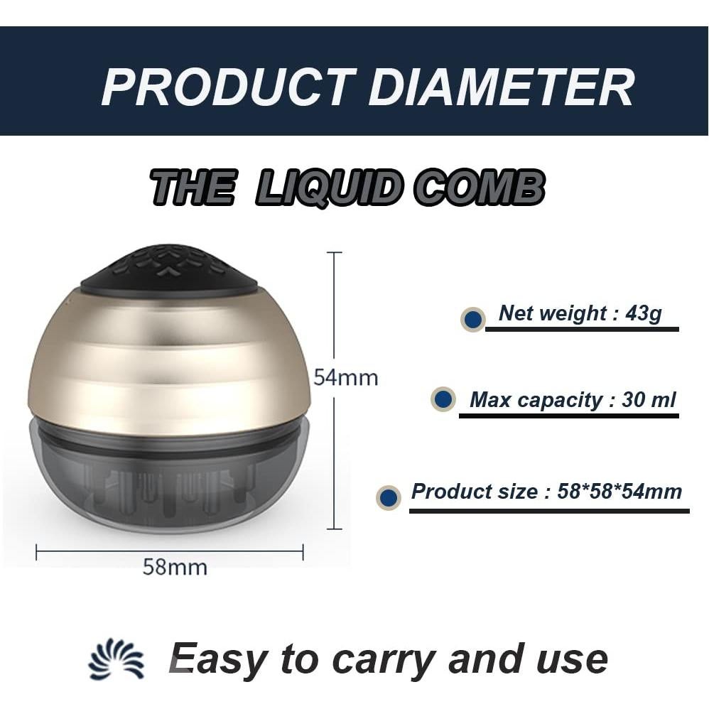 Peine Masajeador para Cuero Cabelludo PERLLENT CM-01