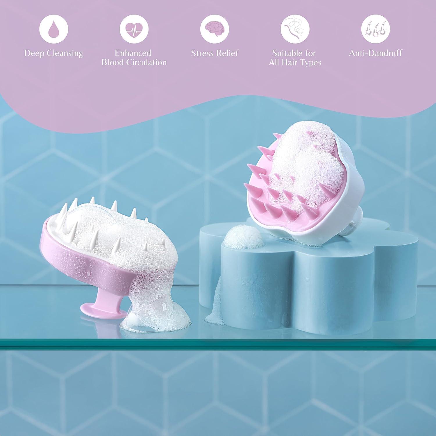 Cepillo de Champú Bristyn Beauty para Masaje del Cuero Cabelludo