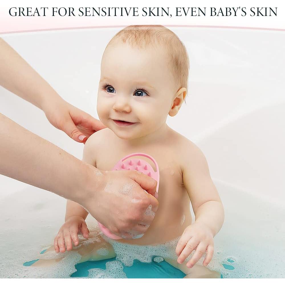 Esfregador de Cuerpo de Silicona KQNBI 2 en 1 Exfoliante