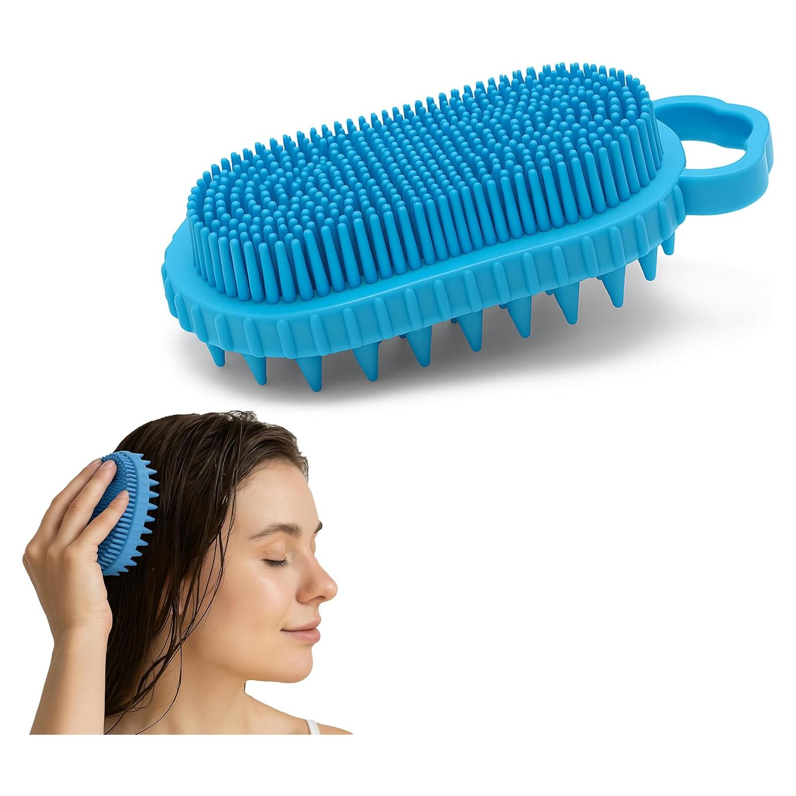 Exfoliador de cuero cabelludo Aholicshop de silicona 15cm