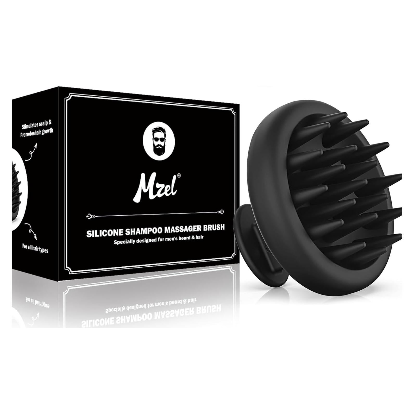 Cepillo de Silicona MZEL para Masaje del Cuero Cabelludo 7.5cm