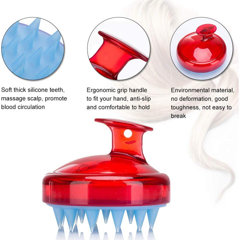 Cepillo de Champú INVODA para Masaje del Cuero Cabelludo 8cm