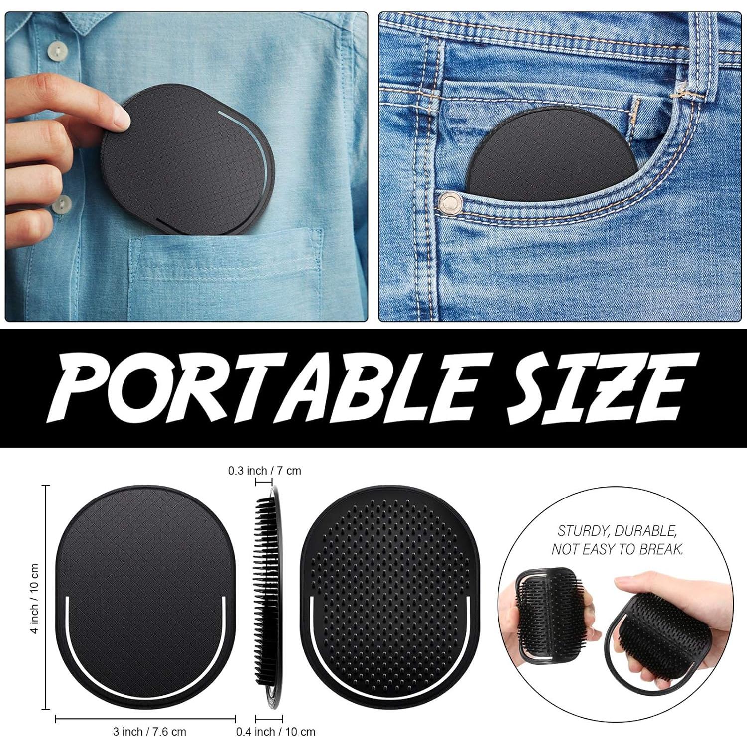 6 Peines de Palma de Bolsillo Patelai - Cepillos Masajeadores