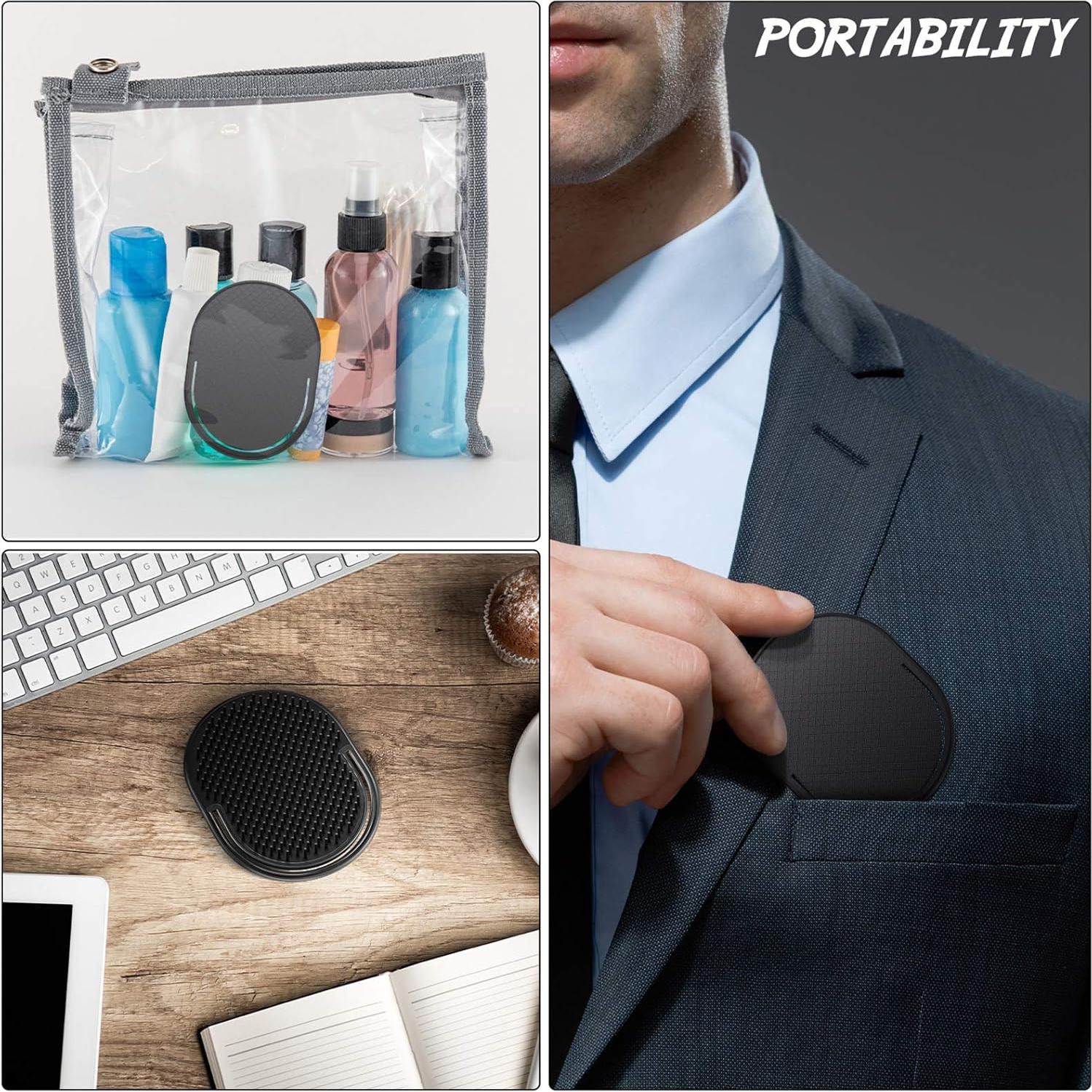 6 Peines de Palma de Bolsillo Patelai - Cepillos Masajeadores