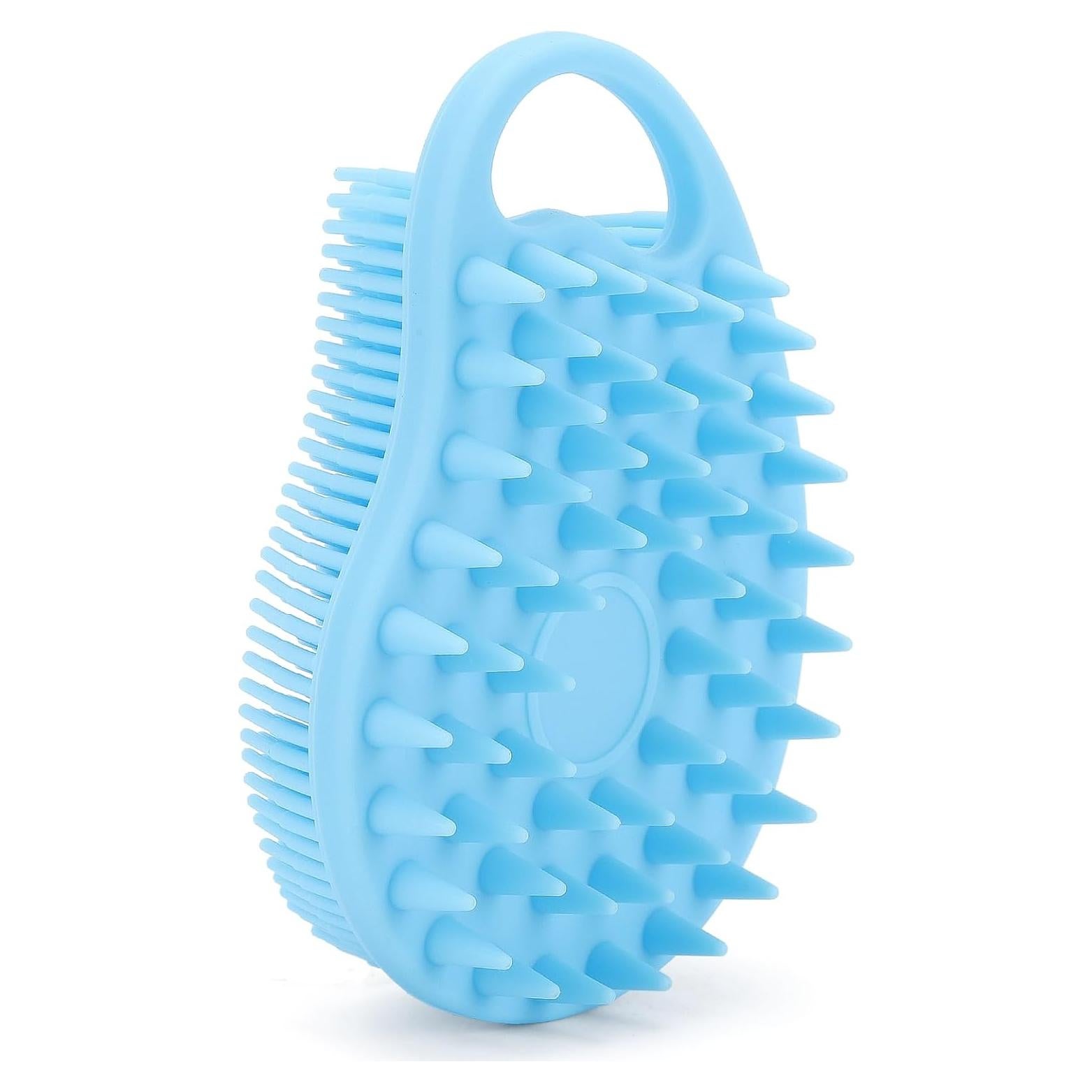 Exfoliador de Cuerpo y Cabello Ohlove 2 en 1 Silicona Azul