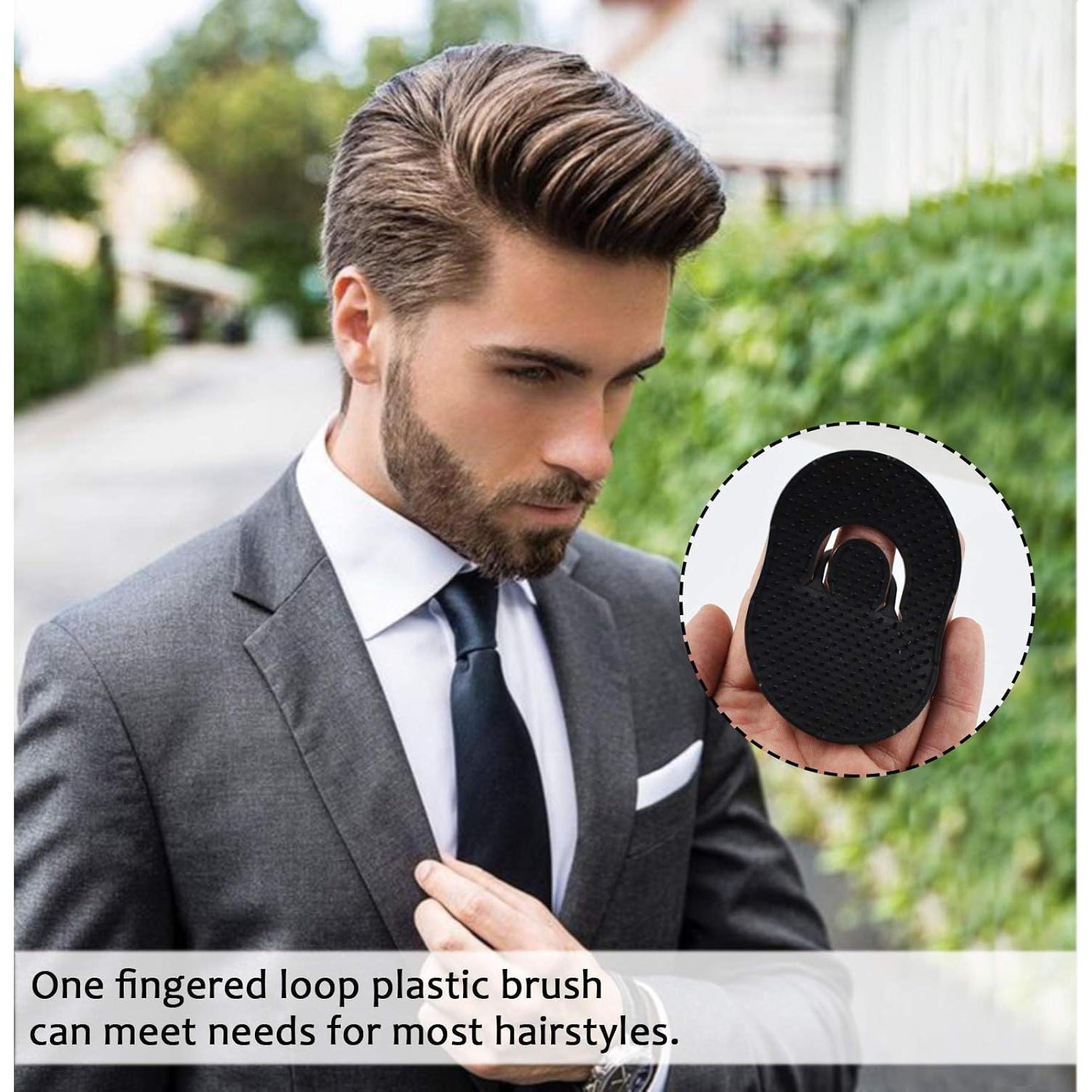 Set de 6 Cepillos de Palma Vandorla para Cabello Corto Hombre