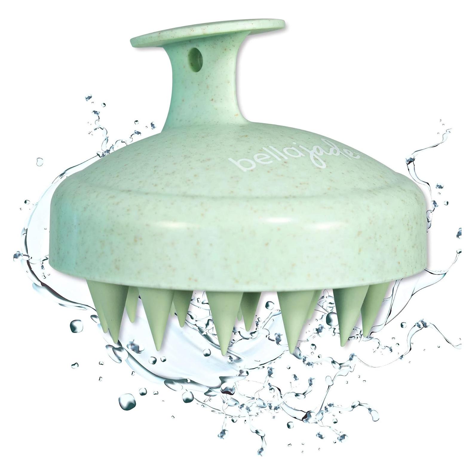 Cepillo de Masaje para Cuero Cabelludo Bella Jade Verde