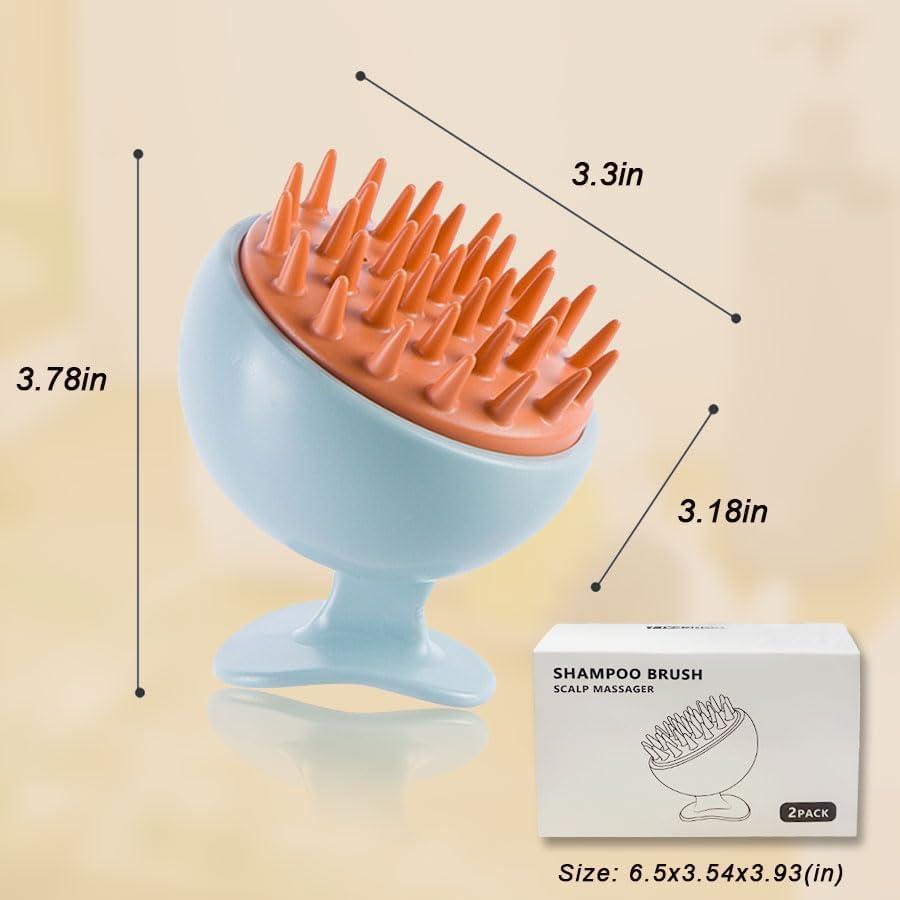 Paquete de 2 Masajeadores de Cuero Cabelludo cghceai 16.5cm