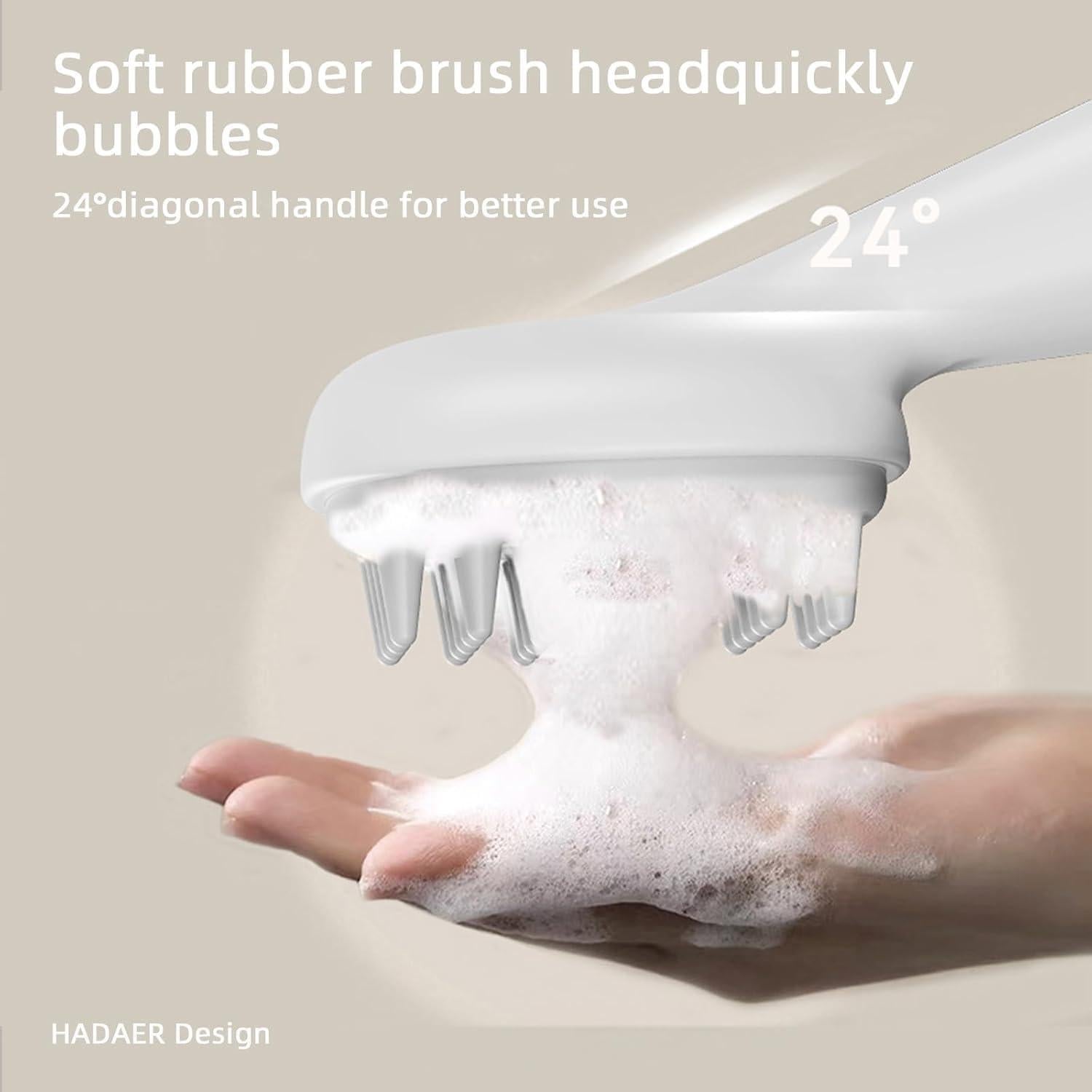 Masajeador y Exfoliador de Cuero Cabelludo HADADER 16cm
