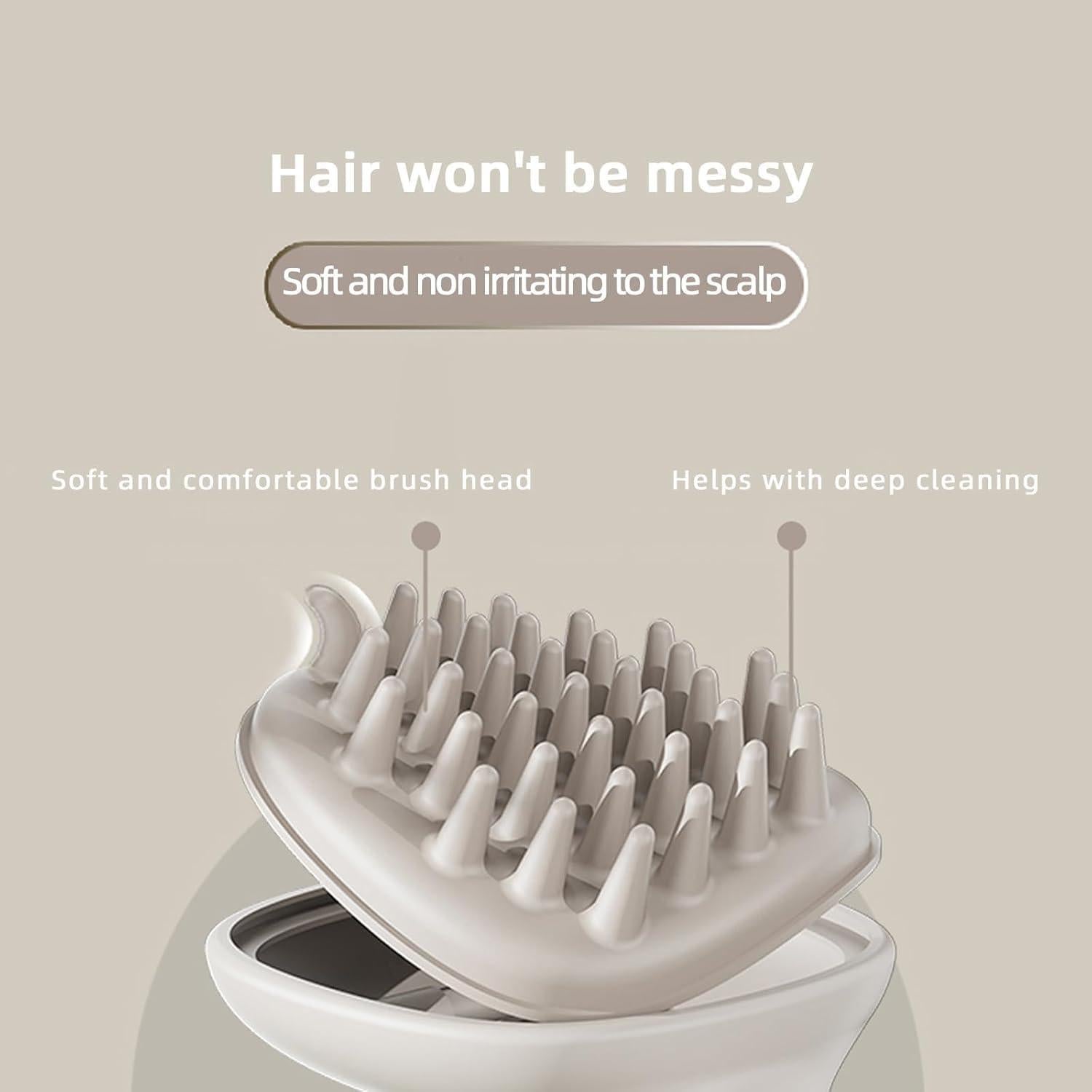 Masajeador y Exfoliador de Cuero Cabelludo HADADER 16cm