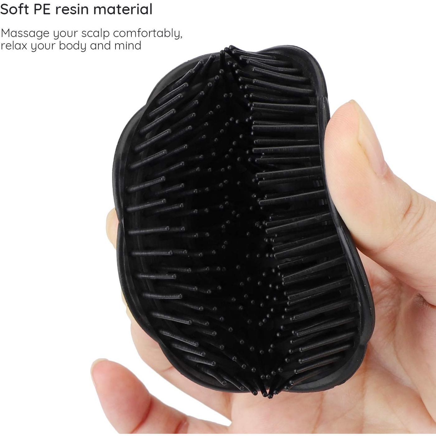 Cepillo de Masaje para Cuero Cabelludo Segbeauty 2 Pcs - Negro