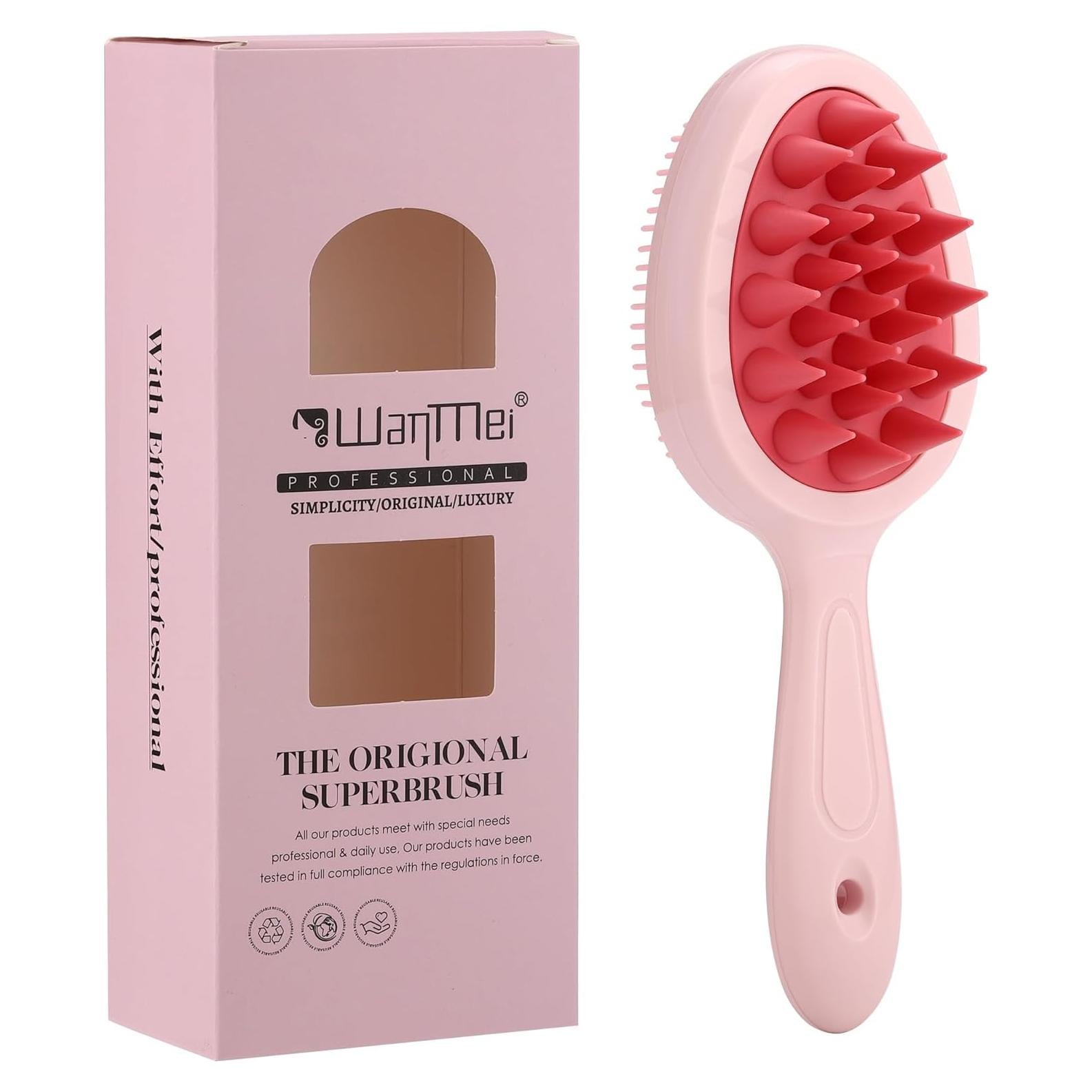 Cepillo Masajeador de Cuero Cabelludo Aethland 2 en 1 con Cerdas de Silicona