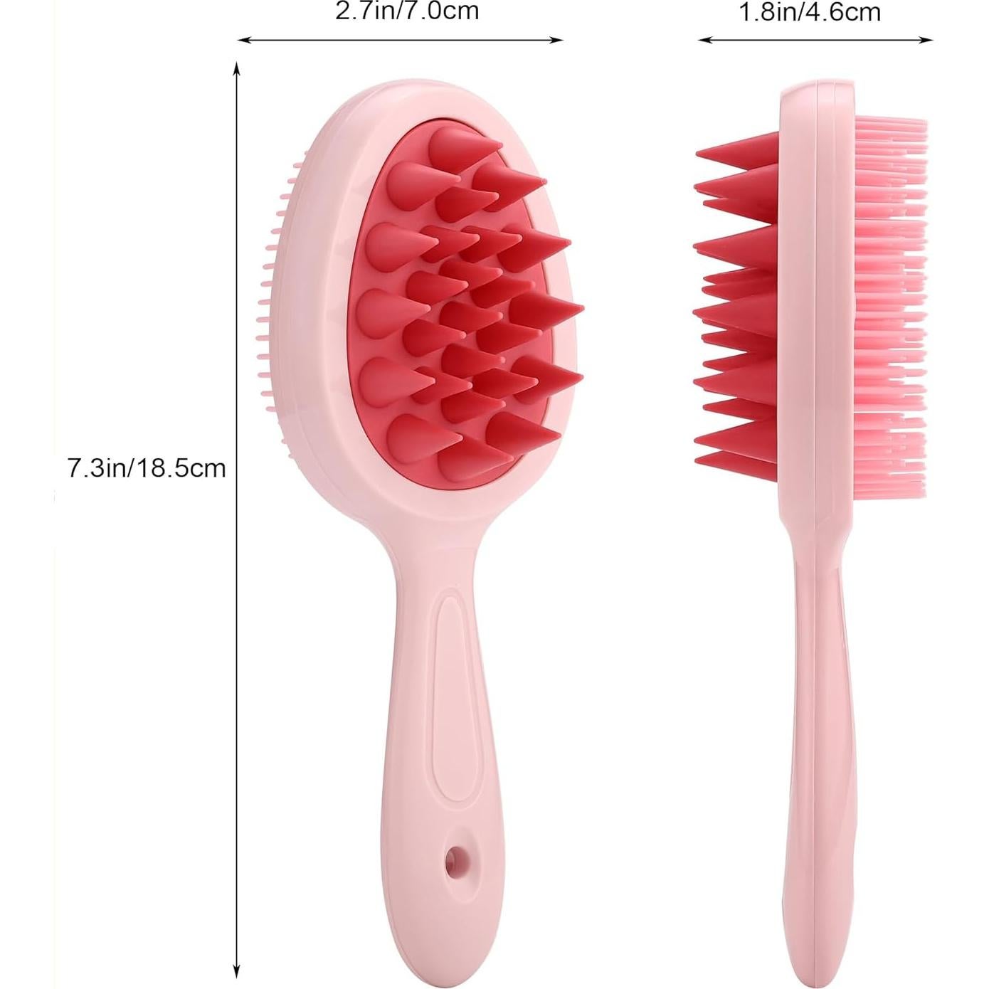 Cepillo Masajeador de Cuero Cabelludo Aethland 2 en 1 con Cerdas de Silicona