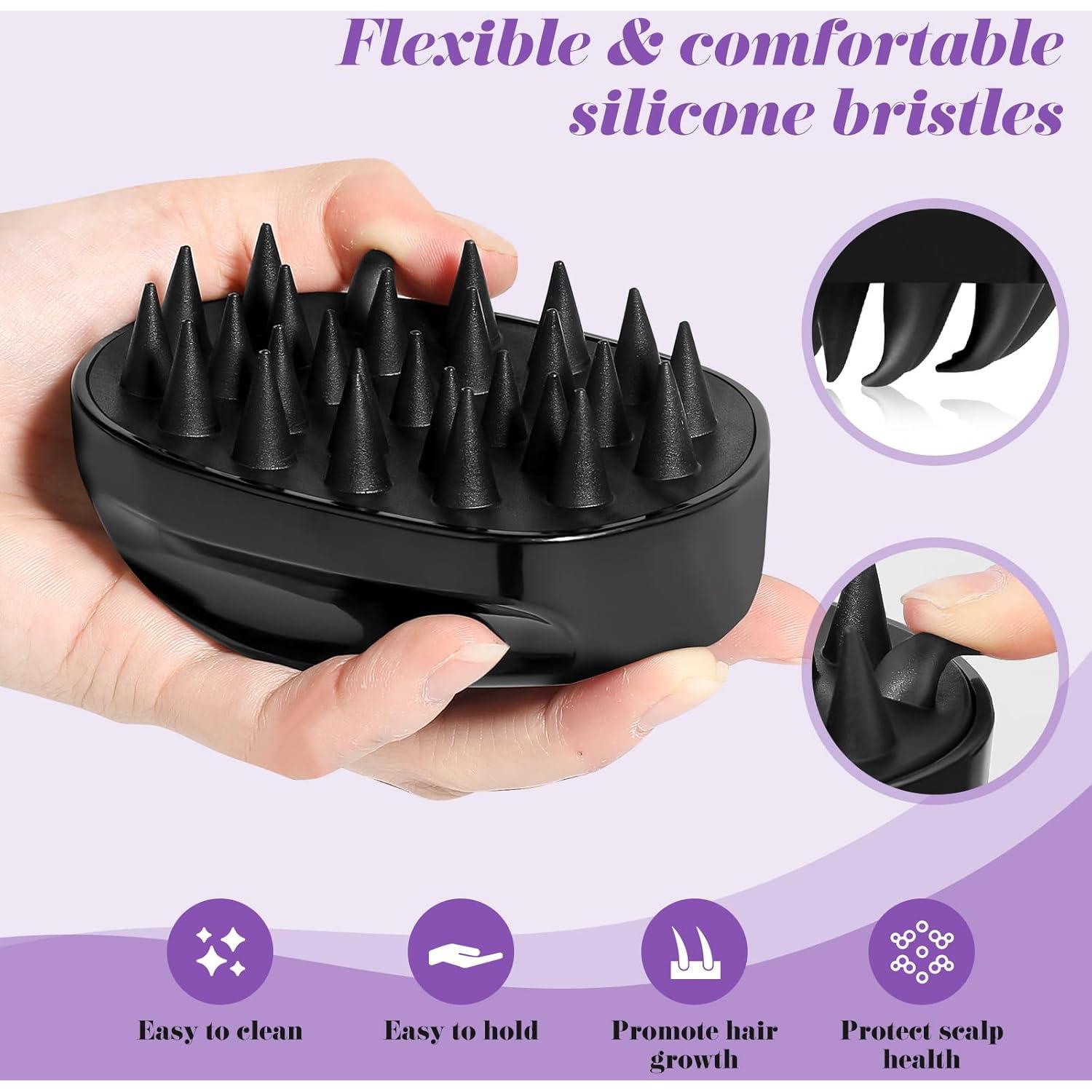 Cepillo Masajeador Suroseate para Cuero Cabelludo Negro