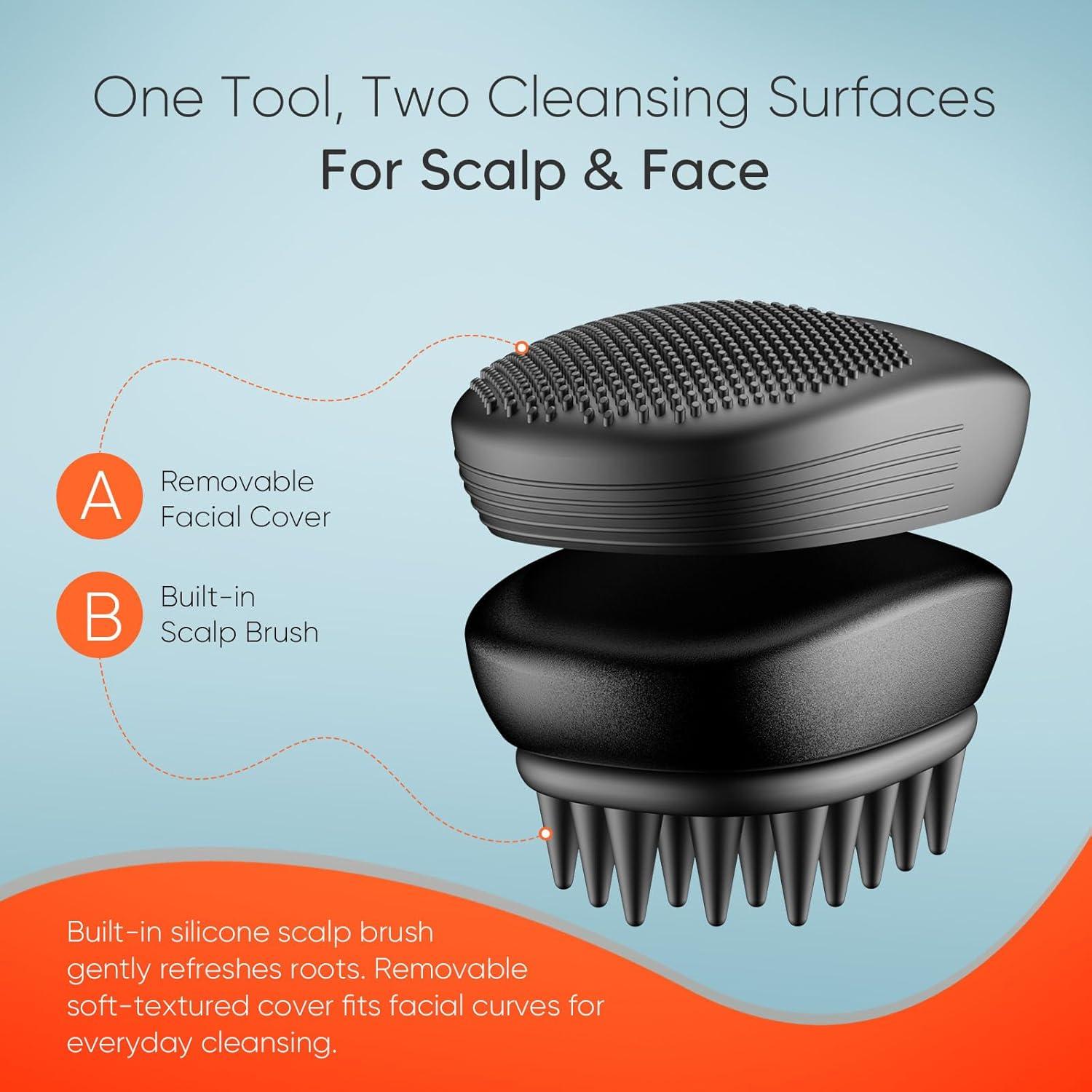 Cepillo de Masaje Eléctrico EKZ para Cuero Cabelludo - Silicona