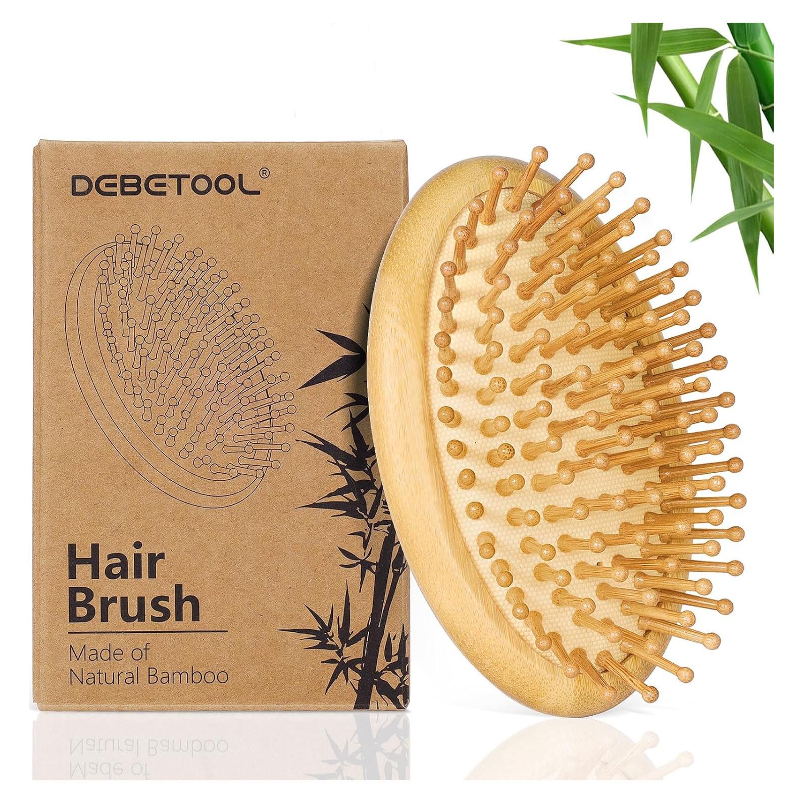 Cepillo de Bambú DEBETOOL para Crecimiento del Cabello 11.6cm