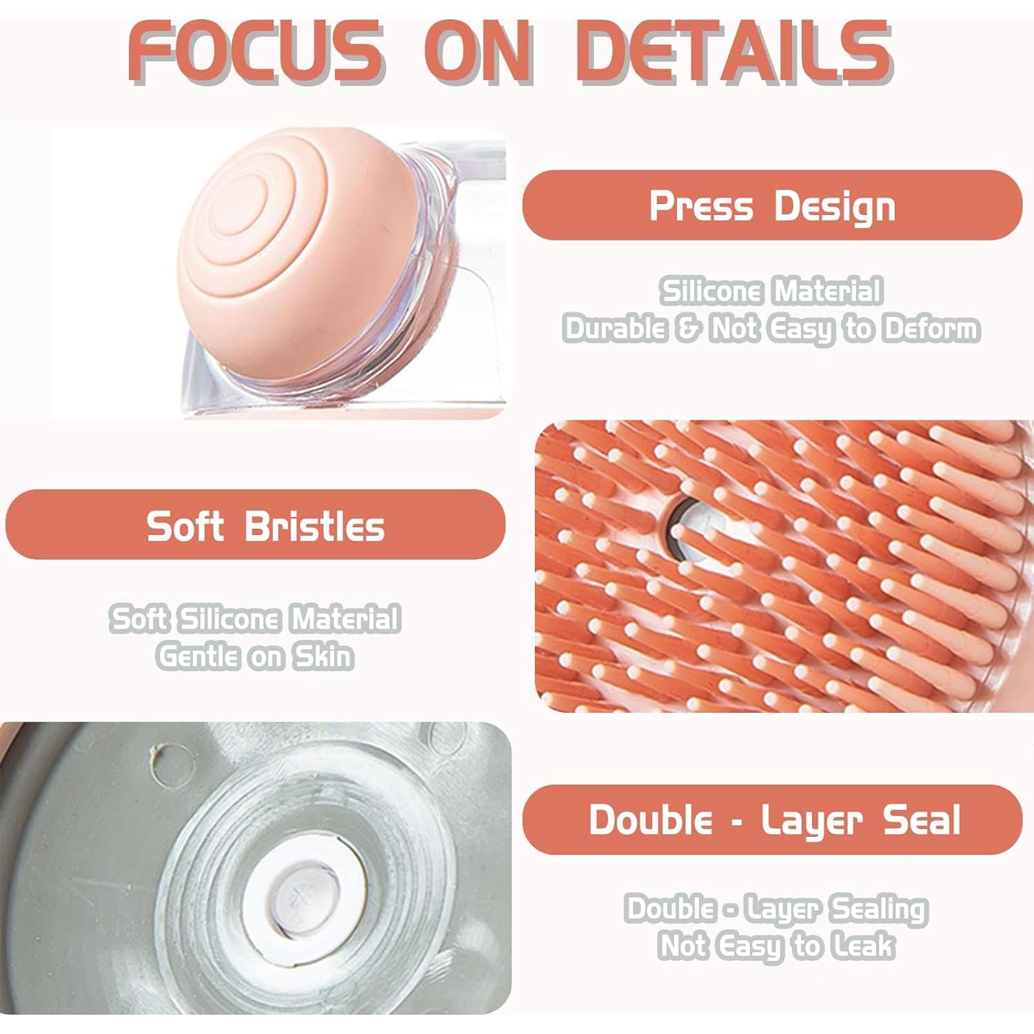 Masajeador de Cuero Cabelludo 2 en 1 Zinmilin con Dispensador