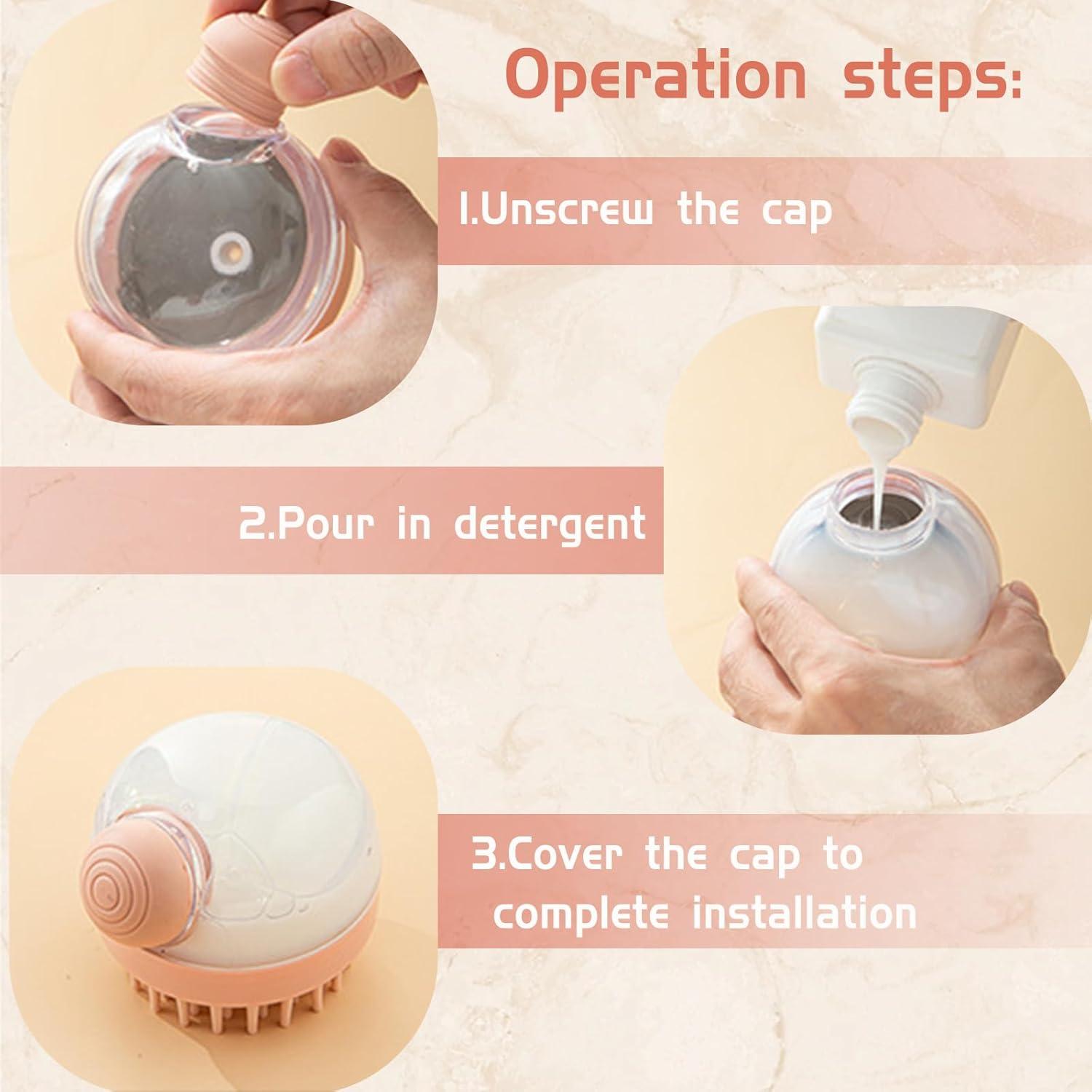 Masajeador de Cuero Cabelludo 2 en 1 Zinmilin con Dispensador