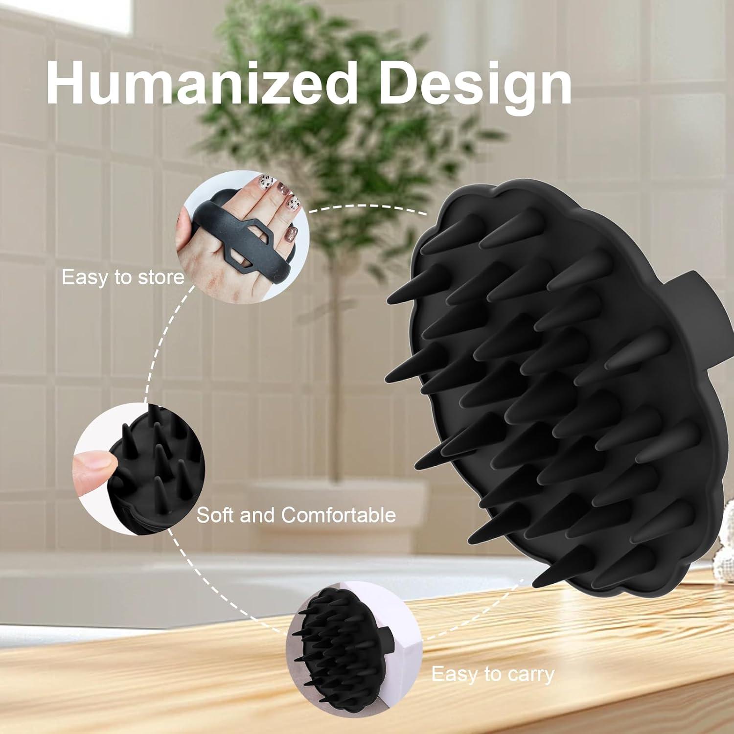 Cepillo de Masaje para Cuero Cabelludo OsiKin - Silicona Suave