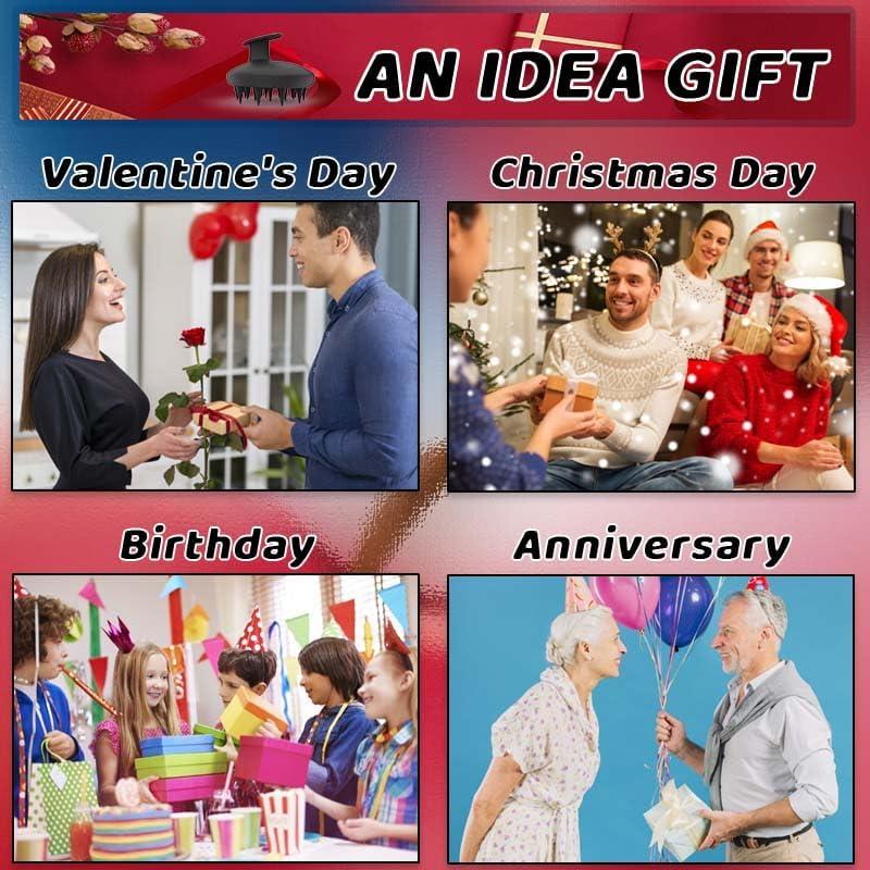 Masajeador de Cuero Cabelludo YalsFTY de Silicona Negro