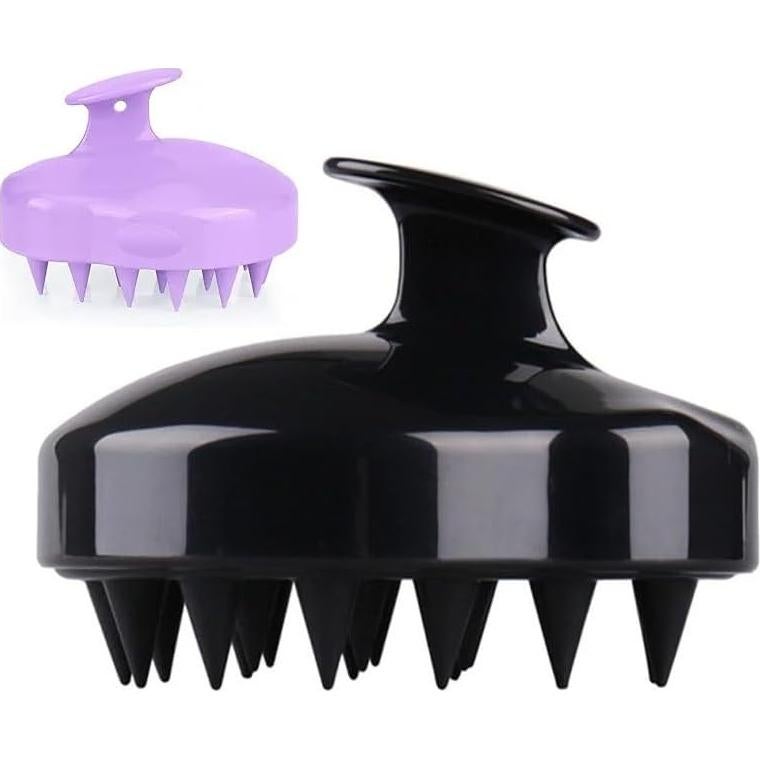 Masajeador de cuero cabelludo de silicona CHINA - Paquete de 2