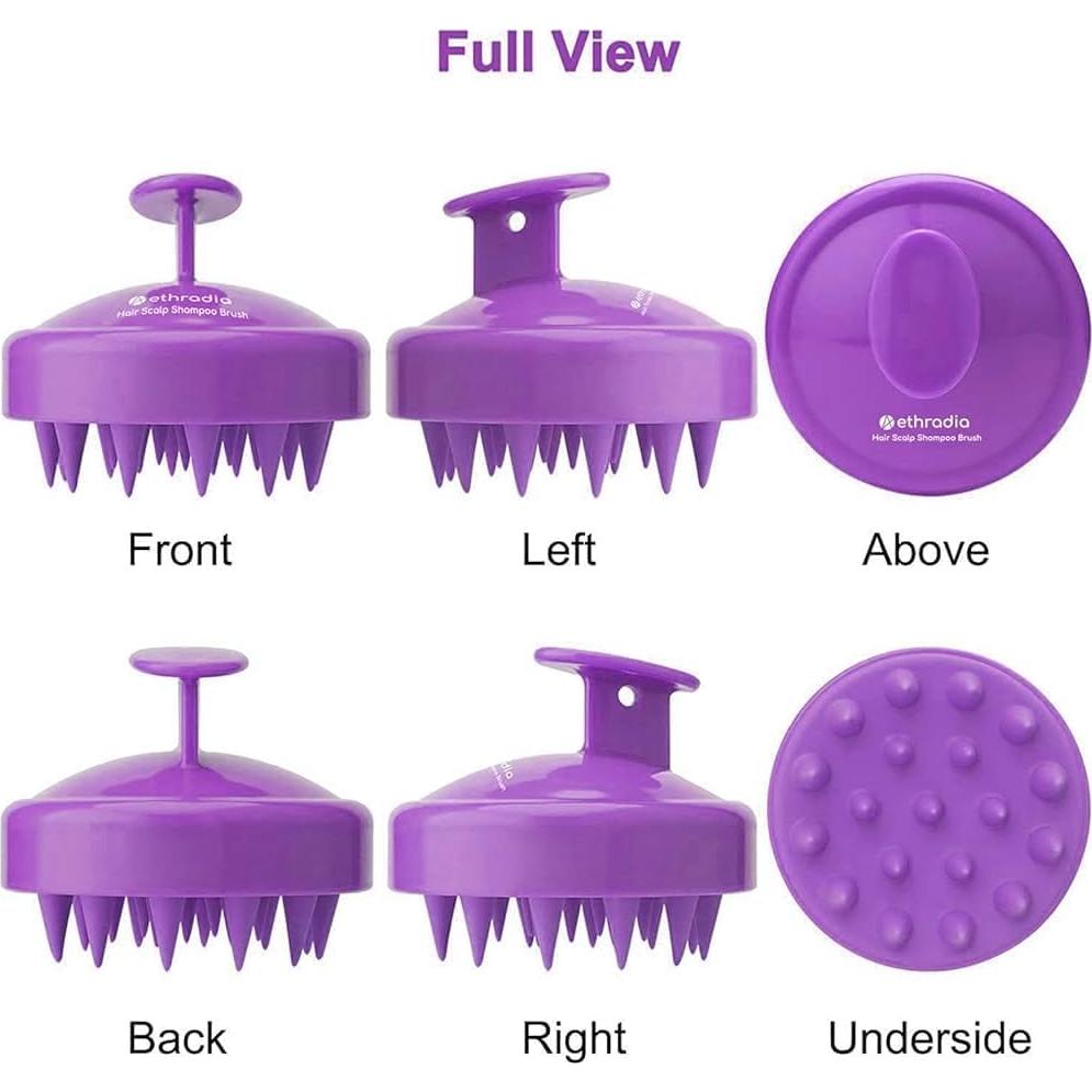 Masajeador de cuero cabelludo de silicona CHINA - Paquete de 2