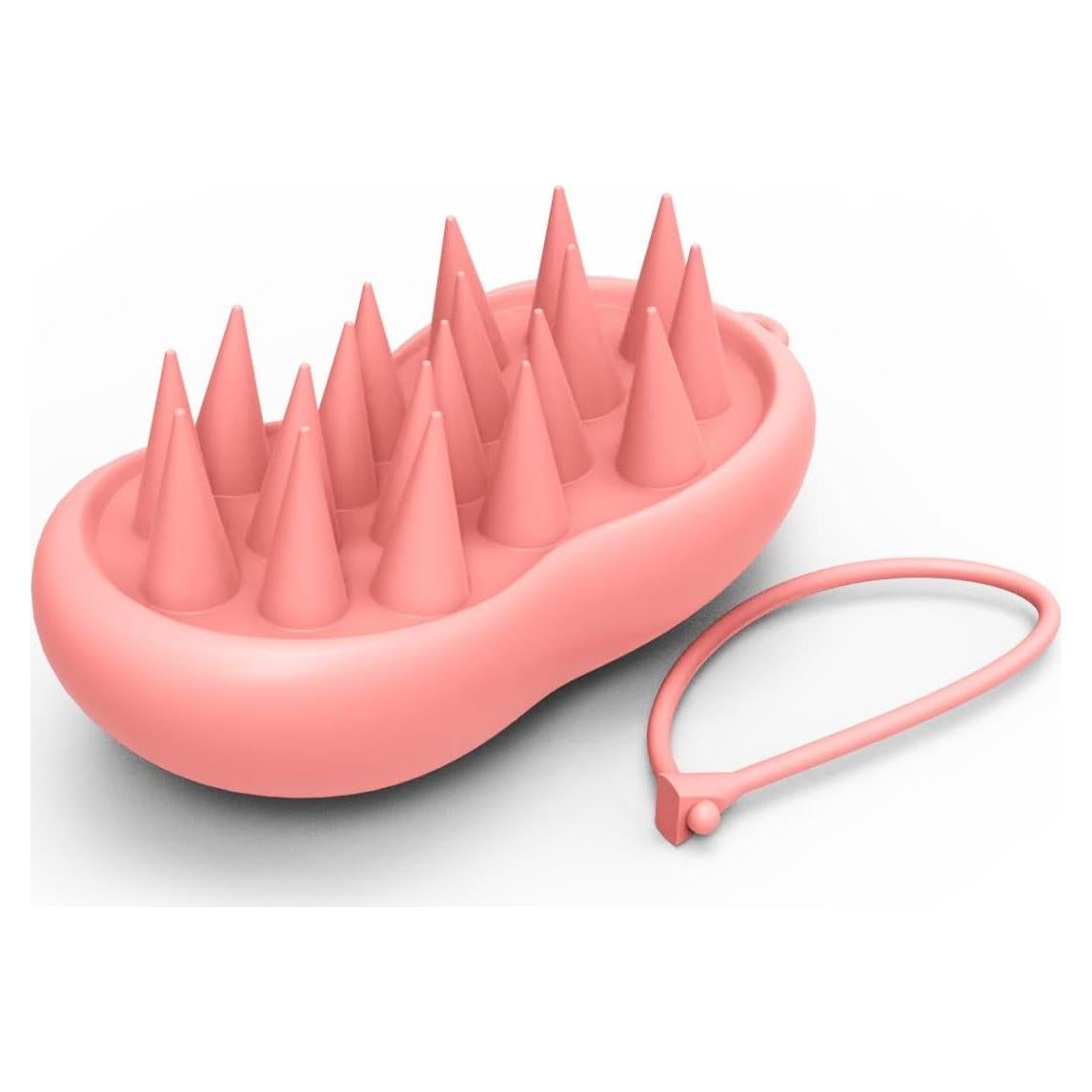 Cepillo de Masaje de Silicona YalsFTY - Ergonomico Rosa