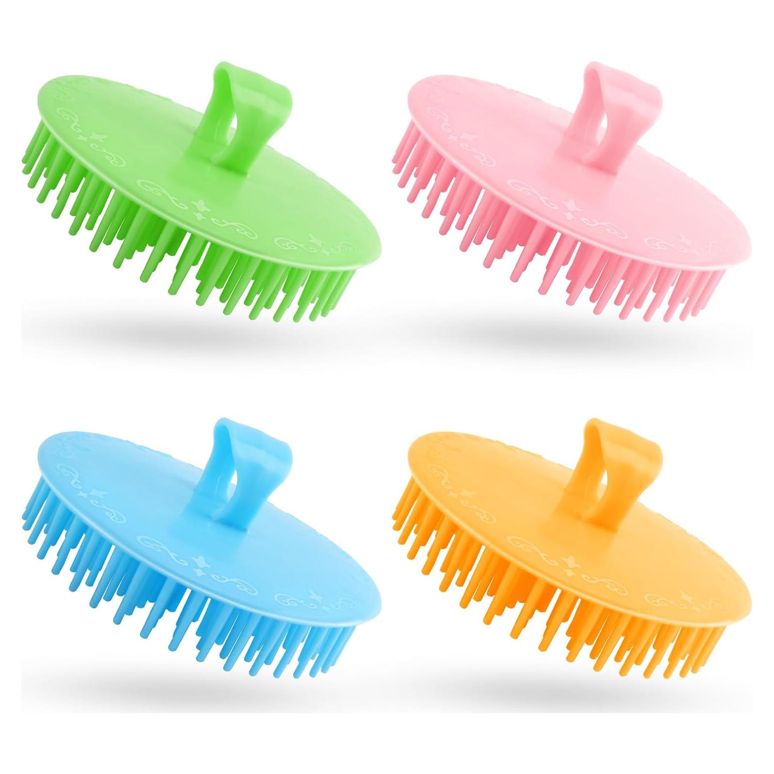 Cepillo Exfoliador de Cuero Cabelludo NICEMOVIC - Paquete de 4