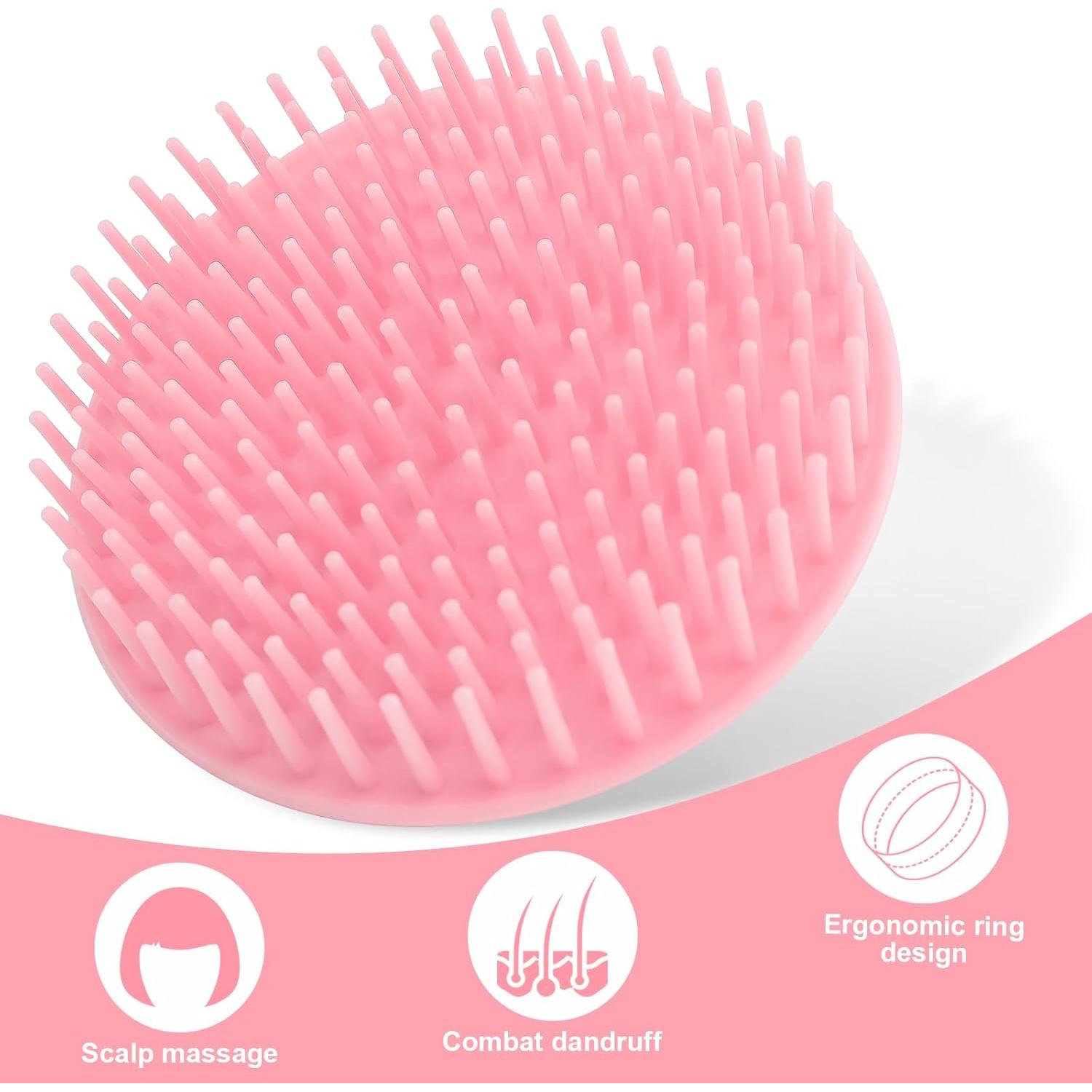 Cepillo Exfoliador de Cuero Cabelludo NICEMOVIC - Paquete de 4