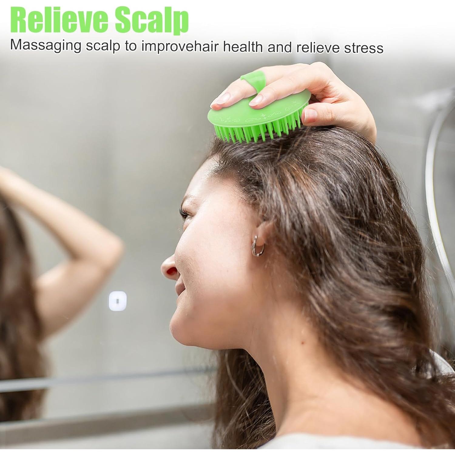 Cepillo Exfoliador de Cuero Cabelludo NICEMOVIC - Paquete de 4