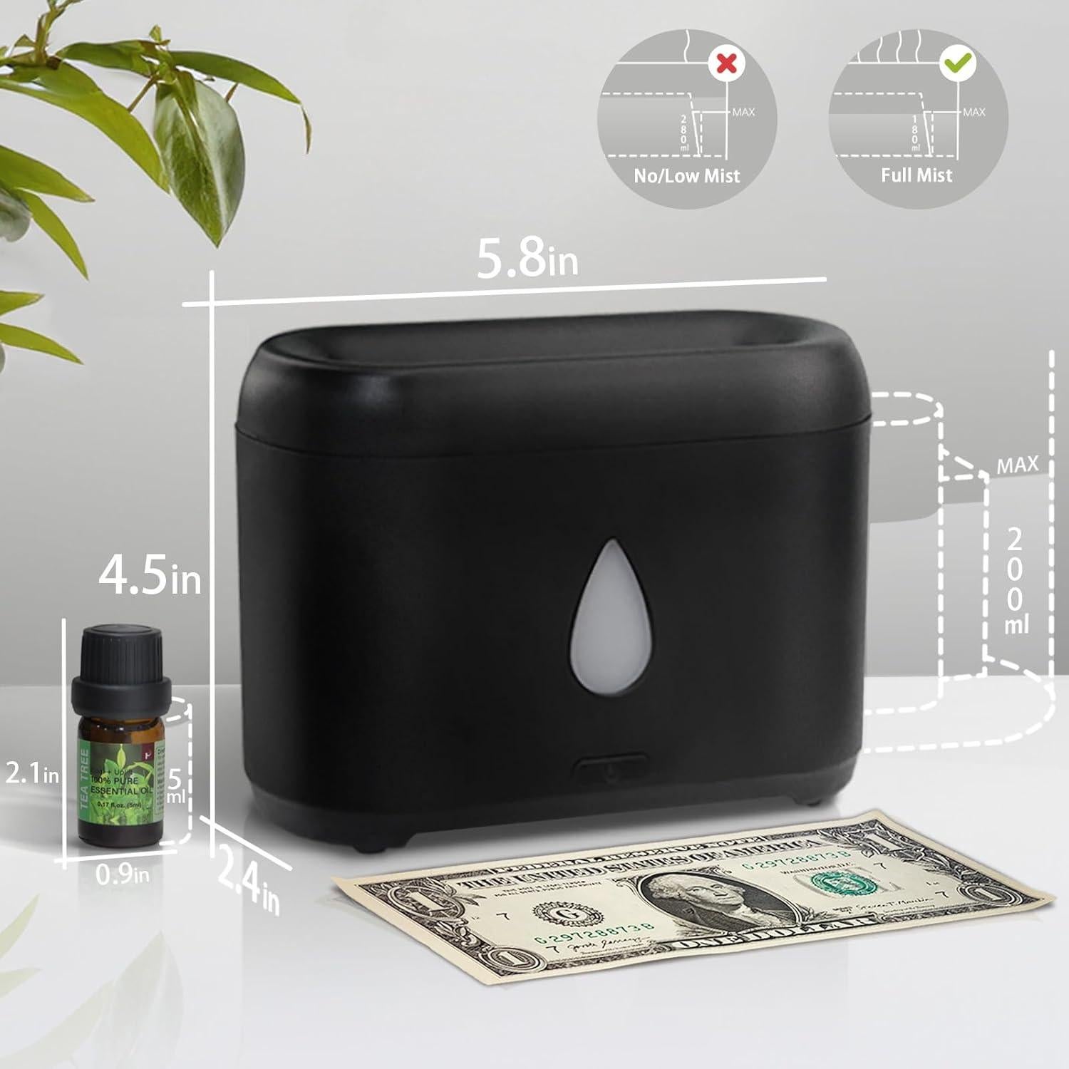 Difusor de Aceites Esenciales Phimuezl 200ml con Luz LED