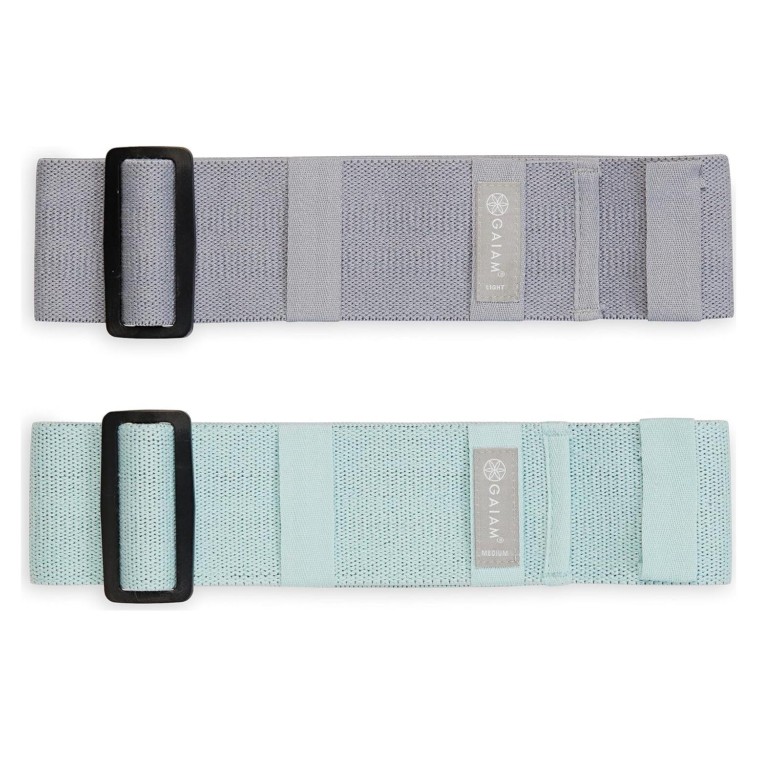 Bandas de Cadera Ajustables Gaiam - Paquete de 2 con 4 Niveles