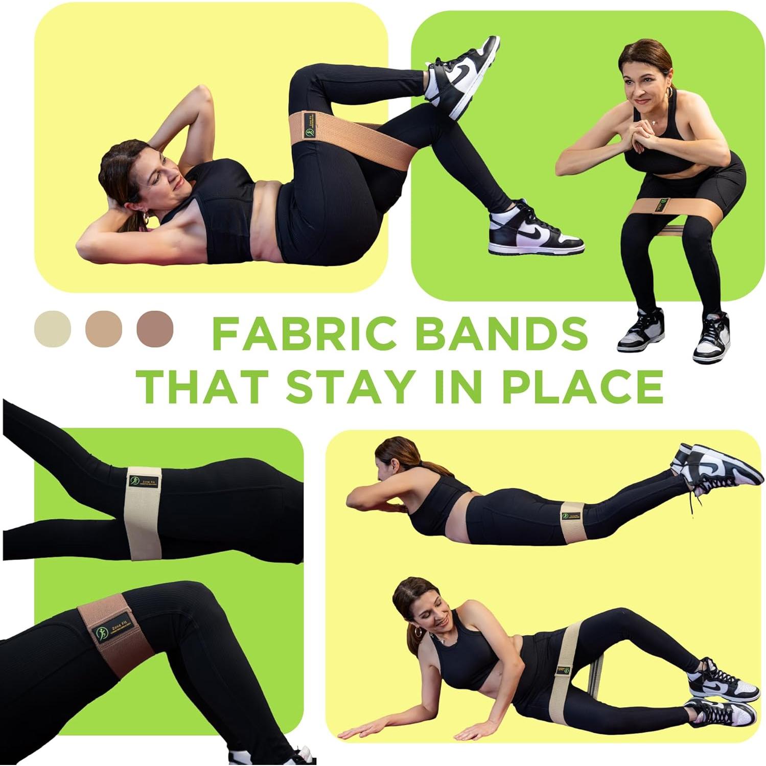 Juego de Bandas de Resistencia Zona Fit - Antideslizantes, Ajustables