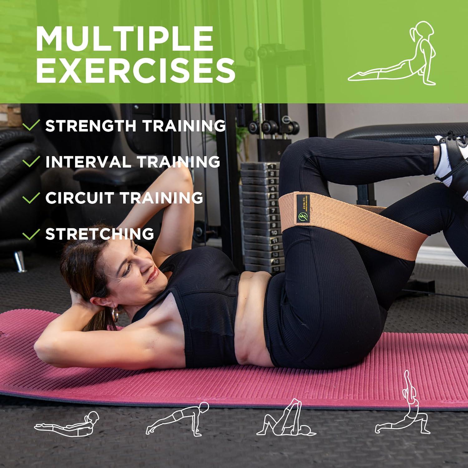 Juego de Bandas de Resistencia Zona Fit - Antideslizantes, Ajustables