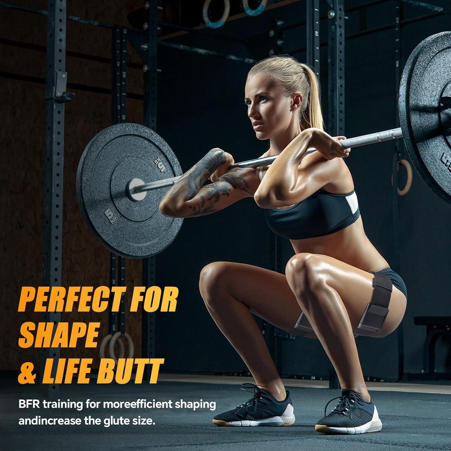 Bandas de Glúteos ROSYQUARZ Ajustables para Entrenamiento BFR