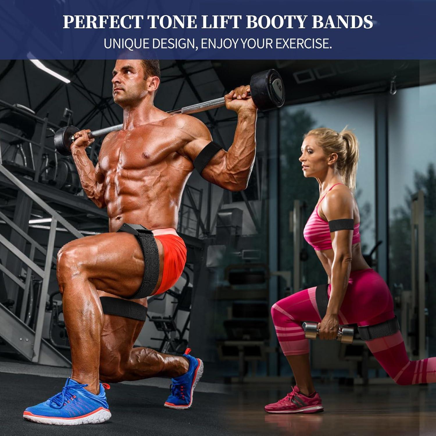 Bandas de Glúteos ROSYQUARZ Ajustables para Entrenamiento BFR