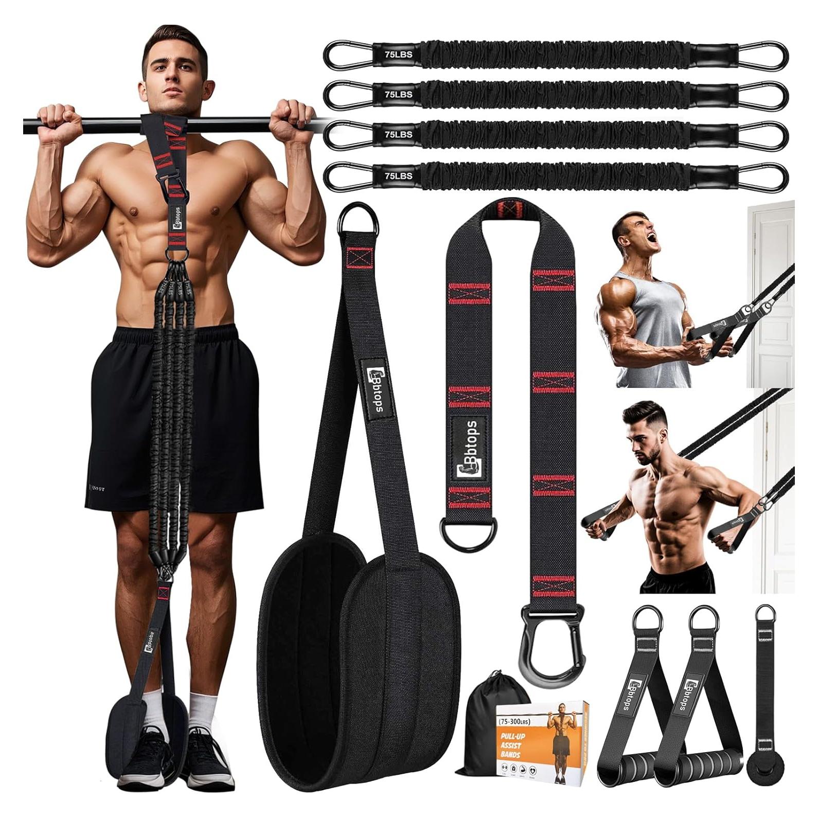 Set de Bandas de Asistencia para Pull Up Bbtops - 4 Bandas Ajustables