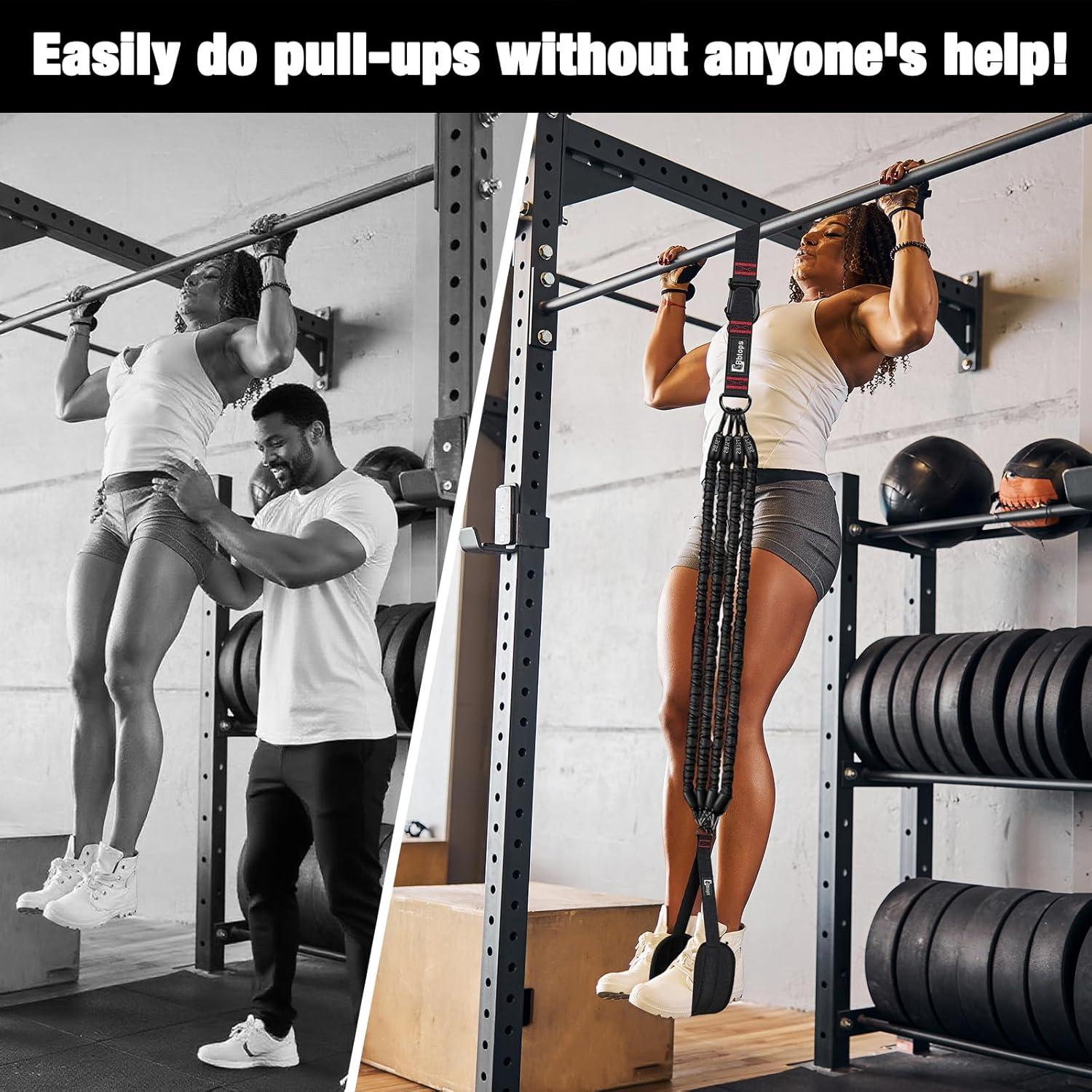 Set de Bandas de Asistencia para Pull Up Bbtops - 4 Bandas Ajustables