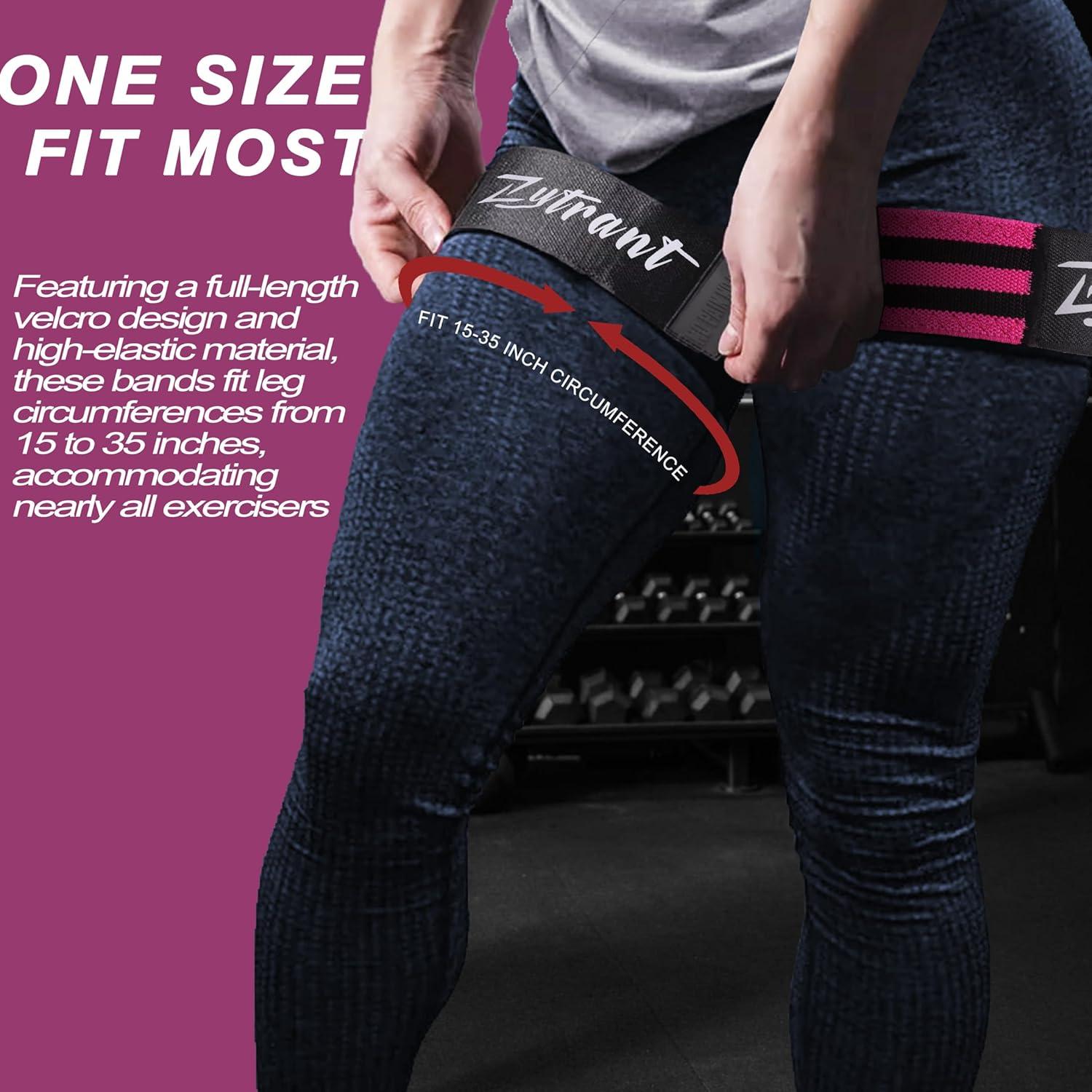Bandas de Oclusión BFR Zytrant Rosa para Glúteos y Piernas