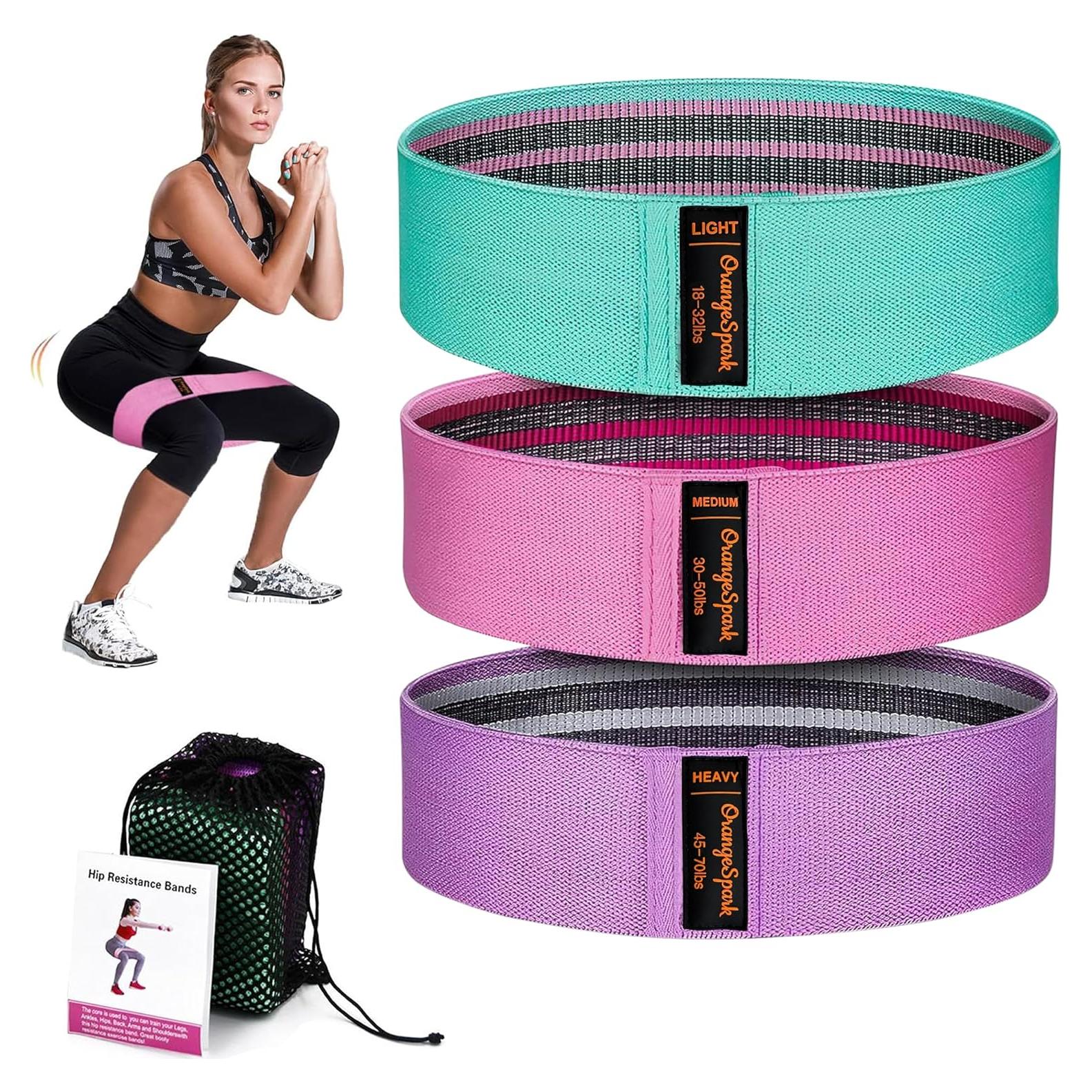 Bandas de Resistencia OrangeSpark - Set de 3 para Entrenamiento