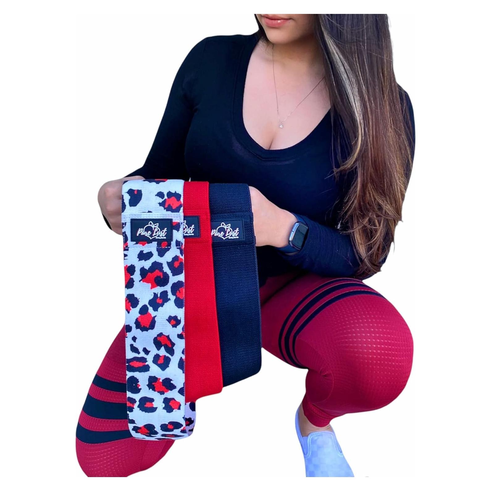 Set de 3 Bandas de Glúteo Pure Lust - Resistencia Ligera, Media y Pesada