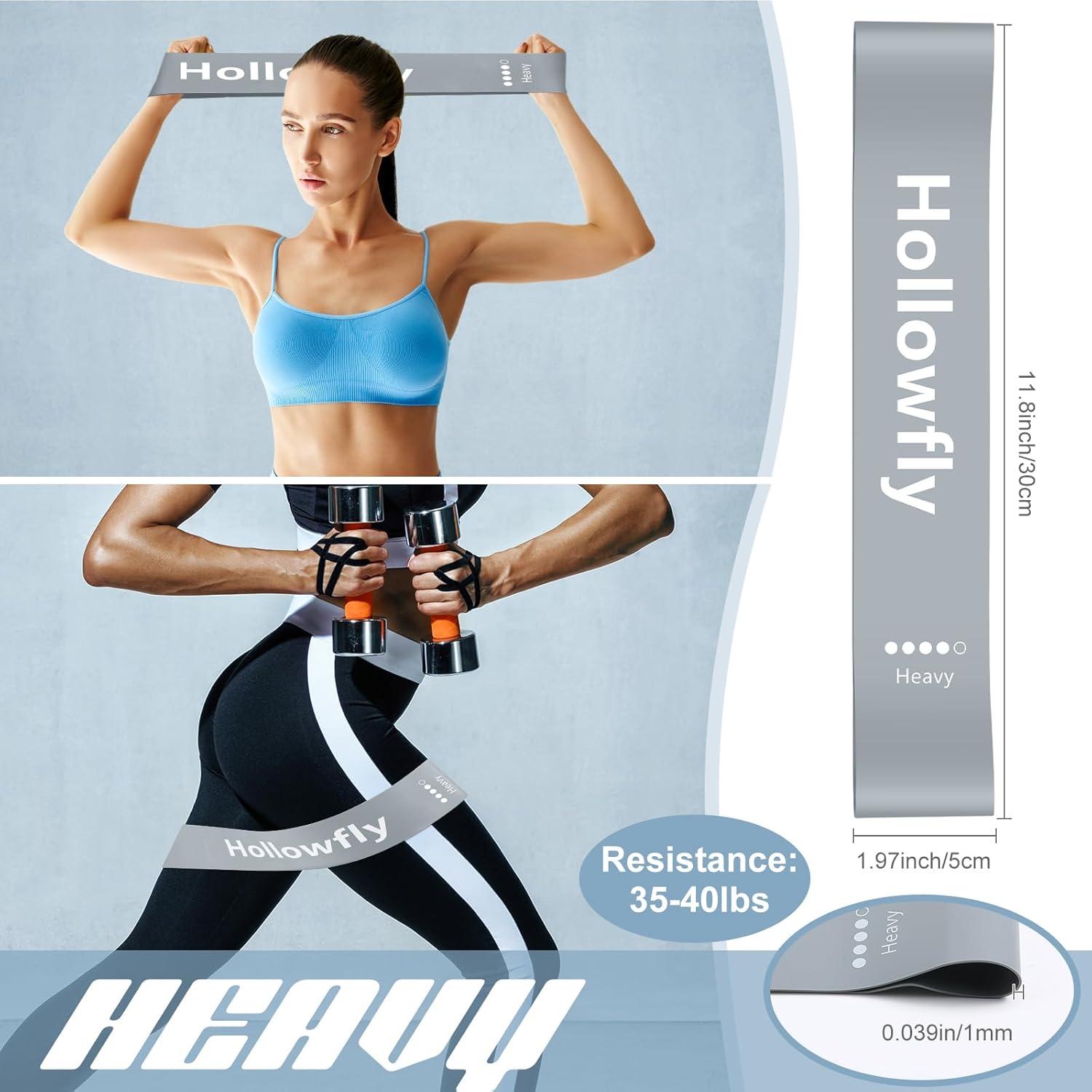 12 Bandas de Resistencia Hollowfly de Láttex Antideslizantes