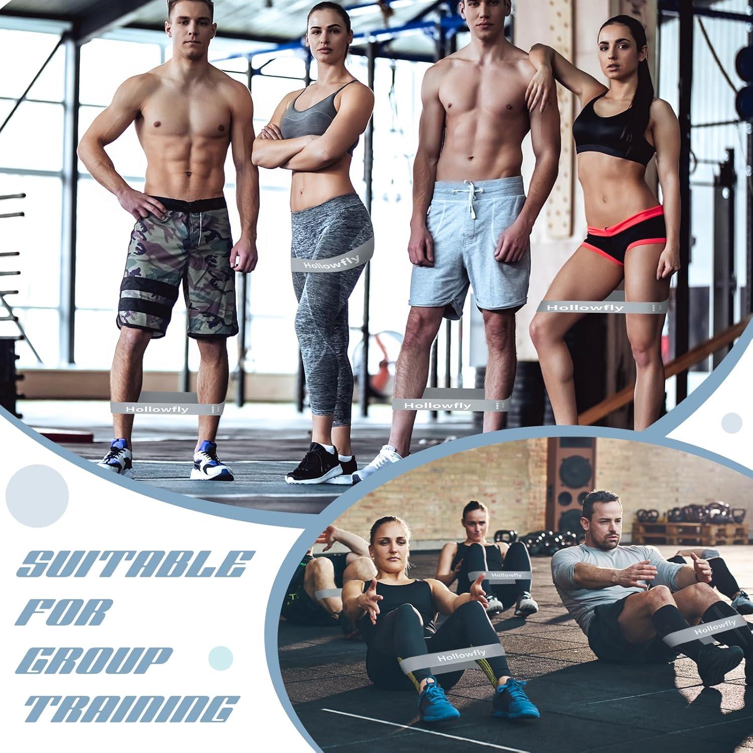 12 Bandas de Resistencia Hollowfly de Láttex Antideslizantes