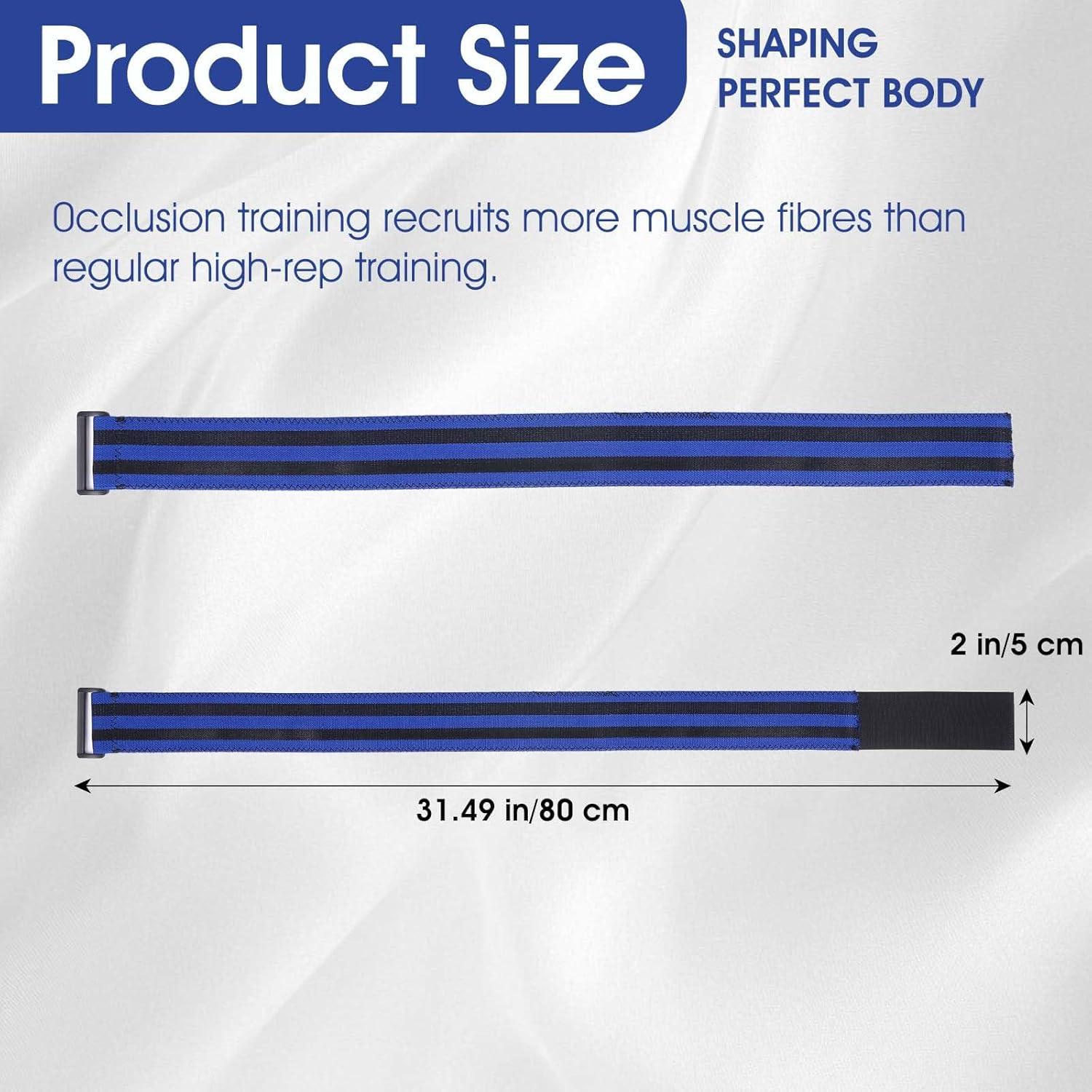 Paquete de 2 Bandas de Restricción de Flujo Sanguíneo Hpmjz 80x5cm