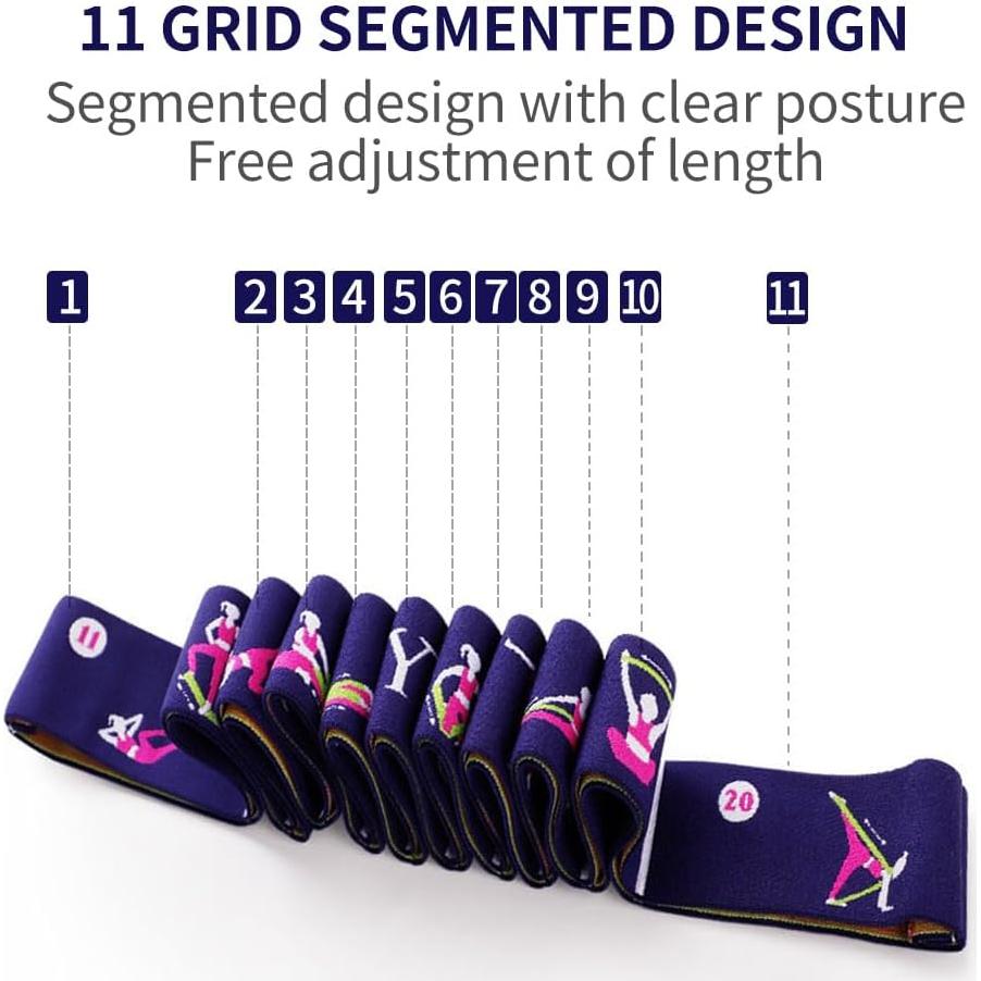 Banda de Resistencia Xensamy 11 Bucles Ajustable para Yoga