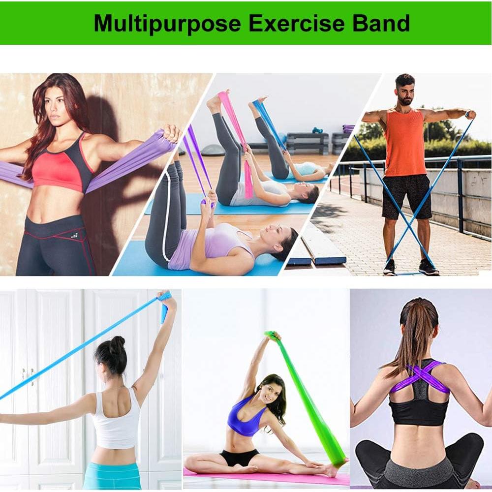 Bandas de Resistencia GOAITOU 150 cm para Ejercicio y Yoga