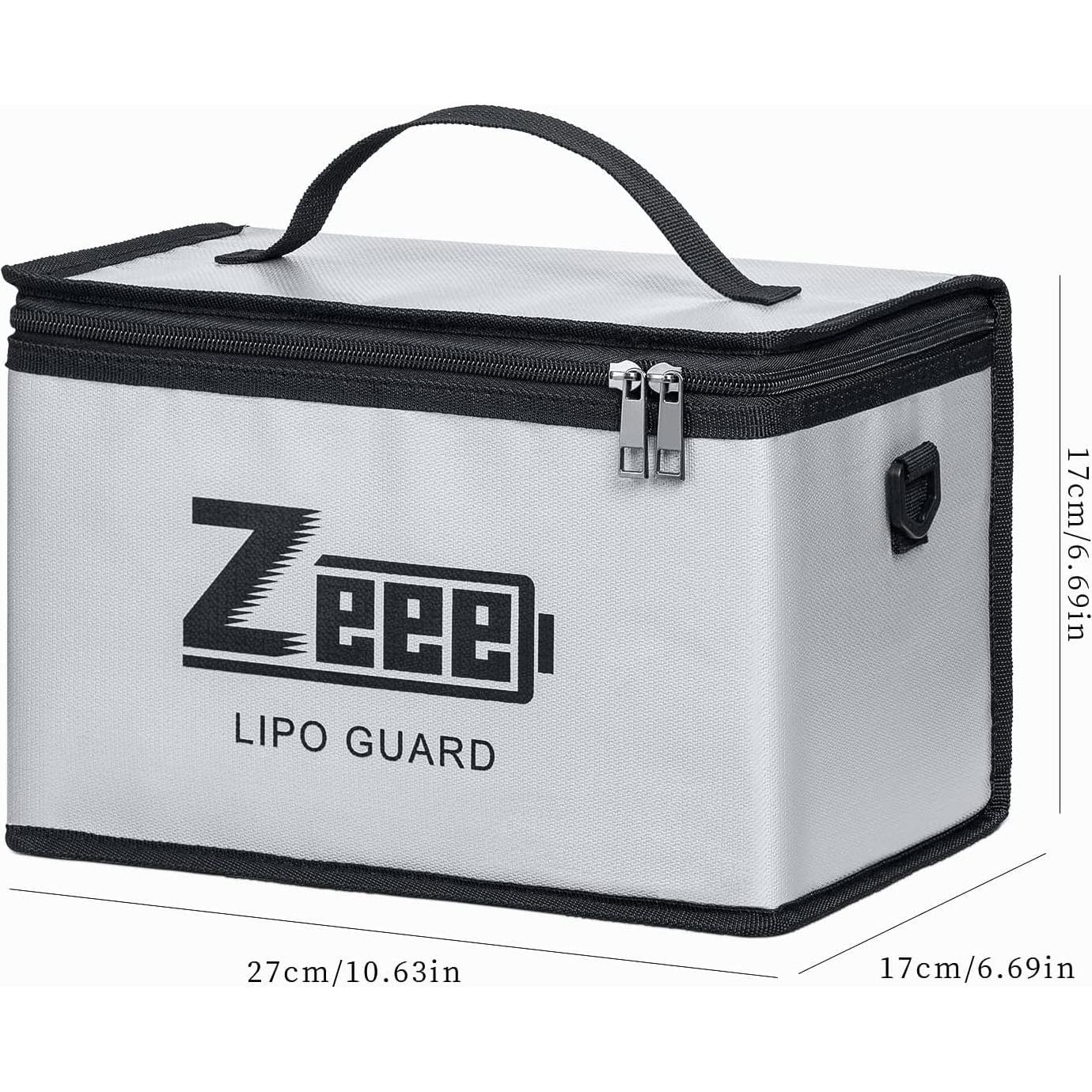 Bolsa a Prueba de Fuego Zeee LiPo 10 Celdas 26.9x17x17 cm