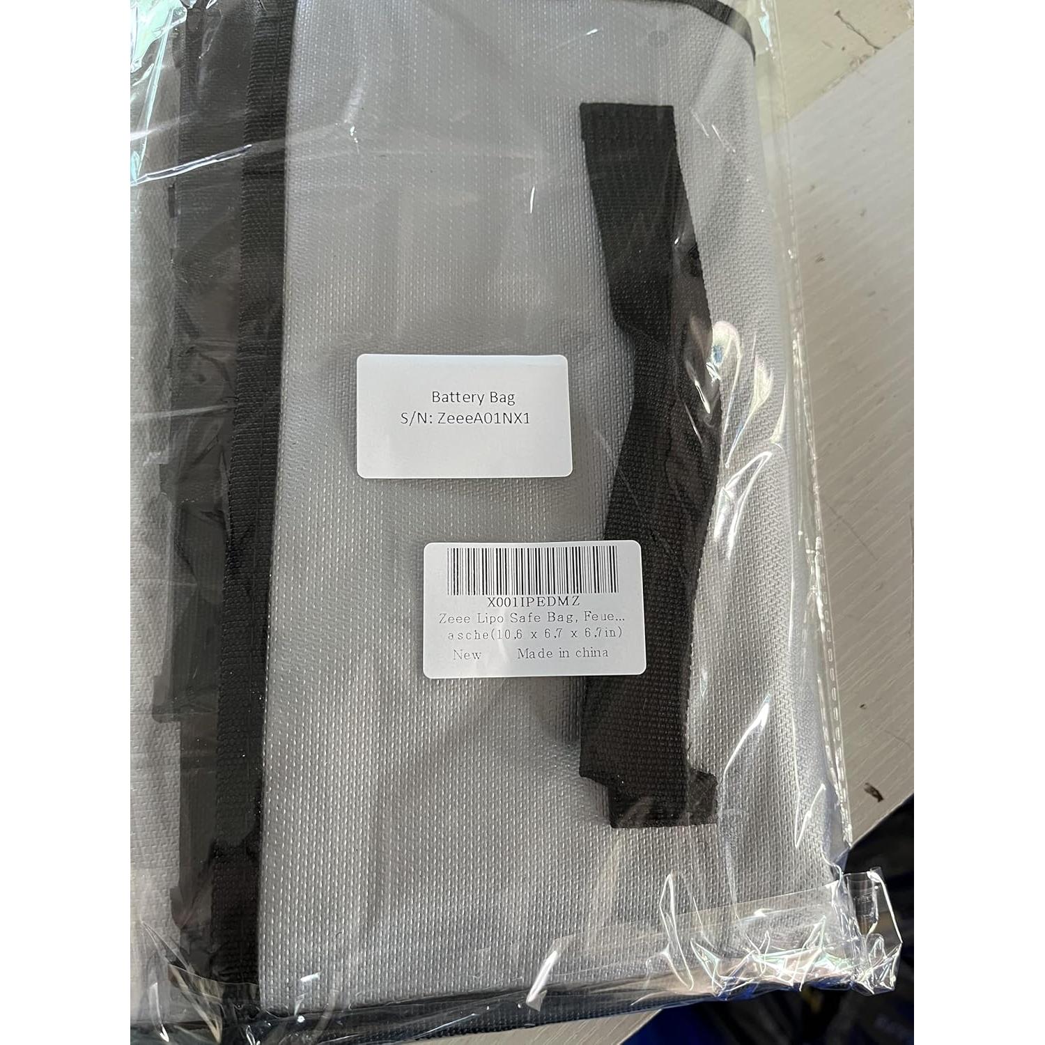 Bolsa a Prueba de Fuego Zeee LiPo 10 Celdas 26.9x17x17 cm