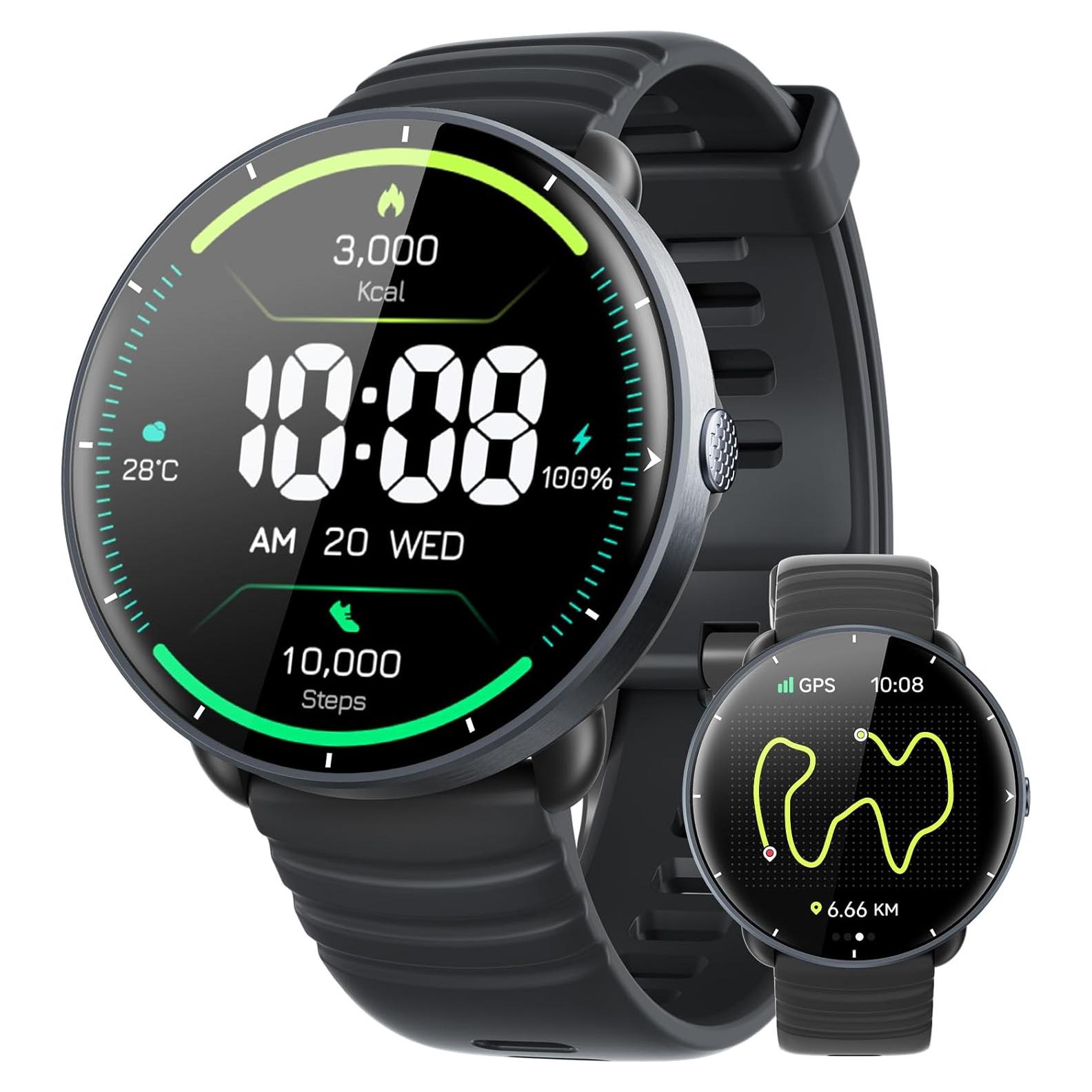 Reloj Inteligente Parsonver FitNova R1 5ATM Negro GPS AMOLED