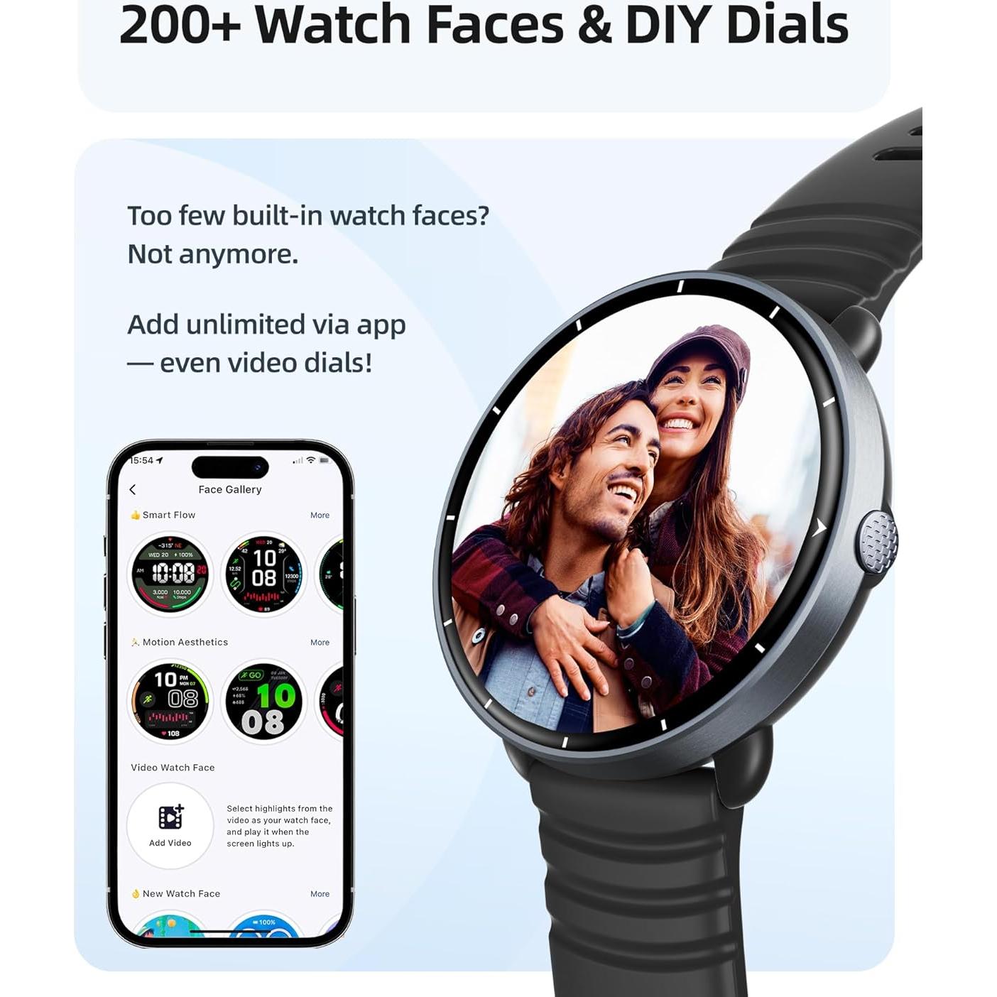 Reloj Inteligente Parsonver FitNova R1 5ATM Negro GPS AMOLED